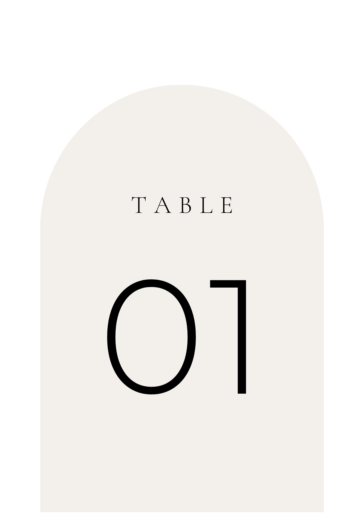 Table Number