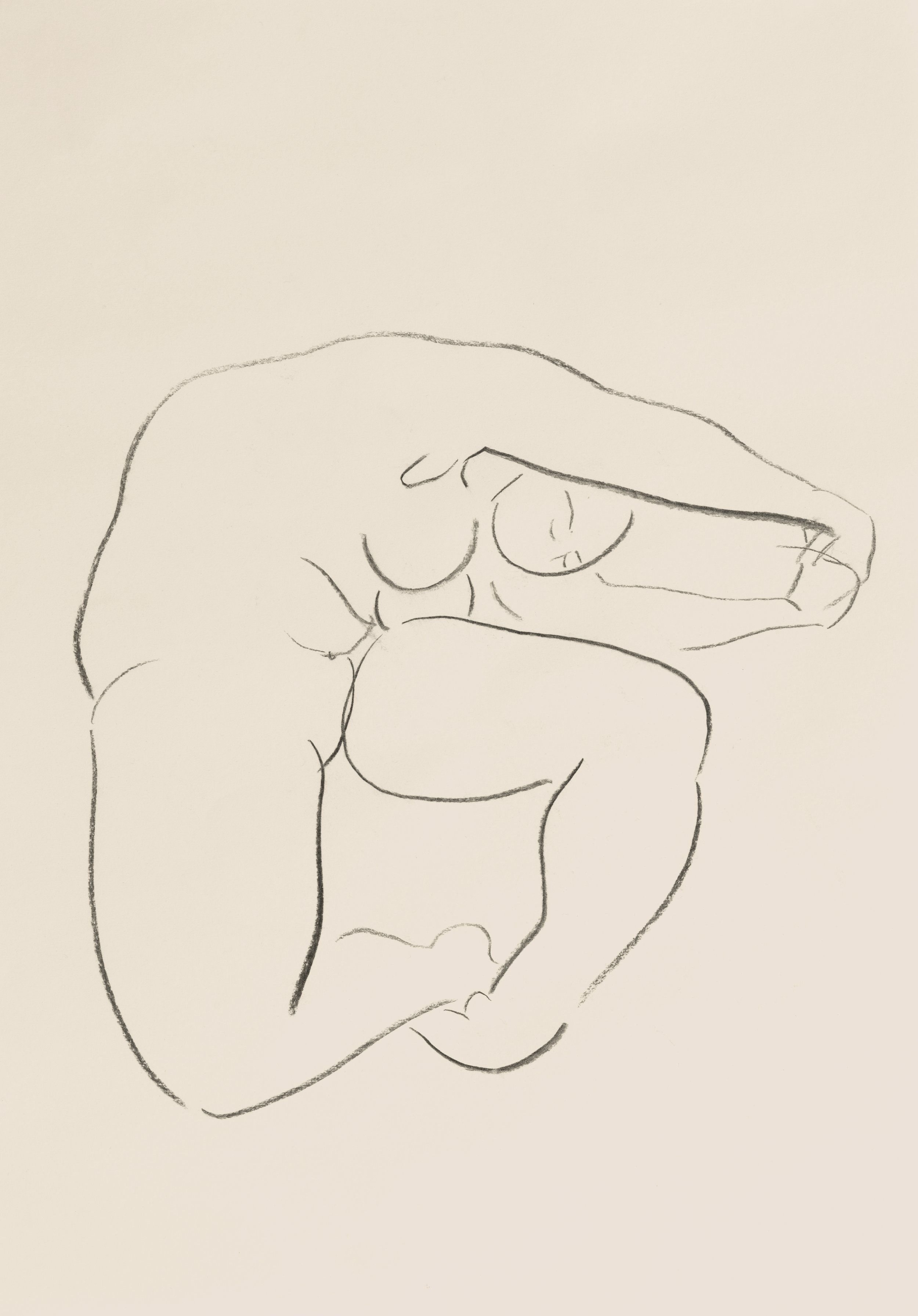   Nude study 8    
Charcoal on cartridge paper  
42 x 29.7 cm, 2026  
€895