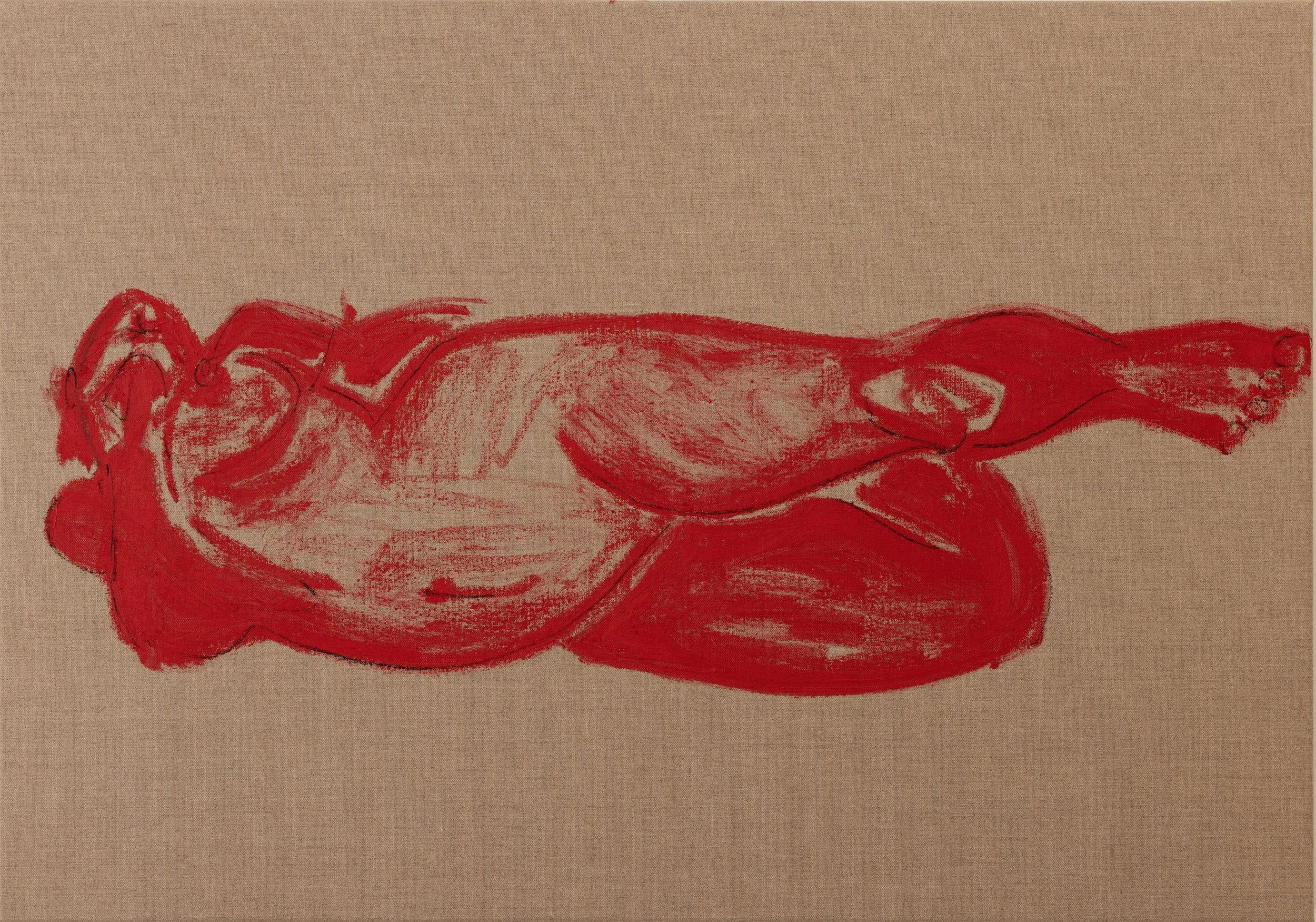   Suspended Nude 1    
Oil stick on linen  
70 x 100 cm, 2026  
€3,720
