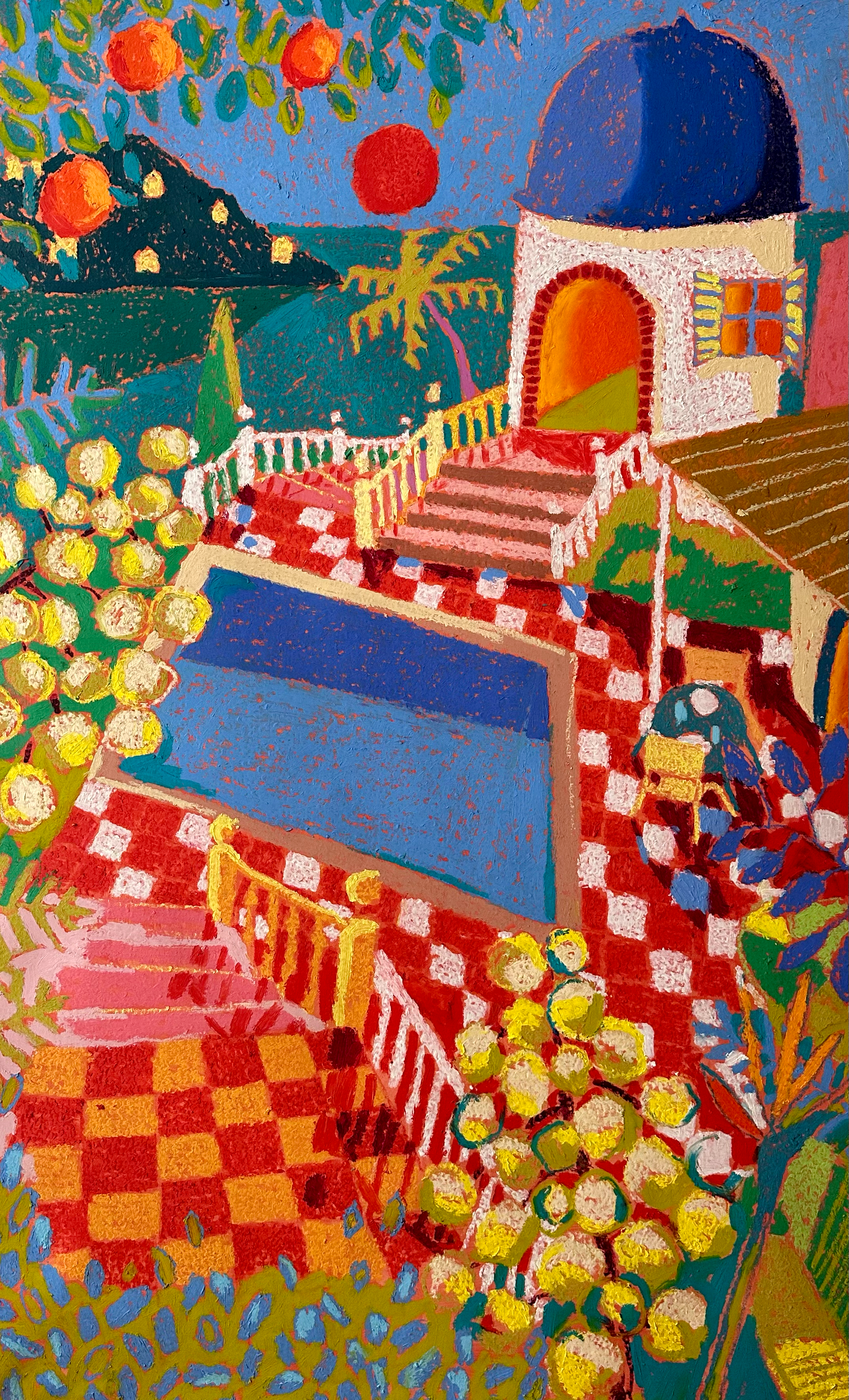 Agropoli II   
149 x 89 cm 
Oil Pastels and Oil Sticks  
€3,100