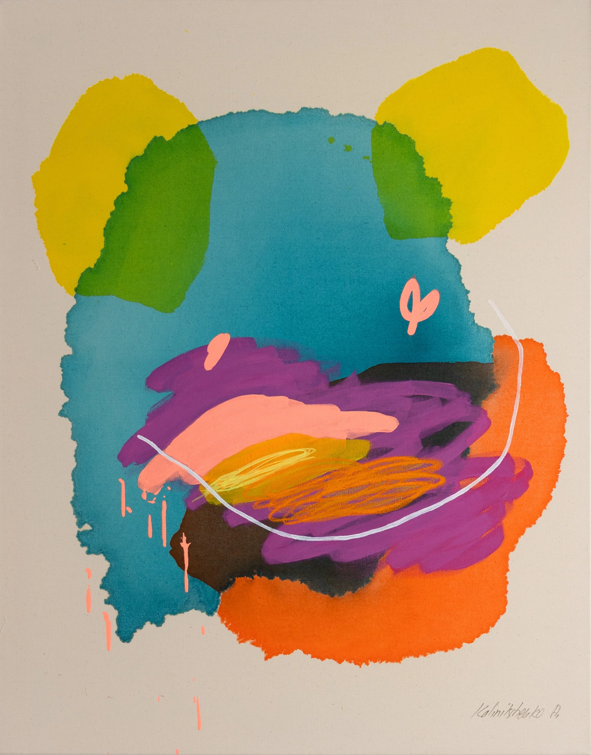    
  Anna Kalinitschenko    
  The Power of Color No.3    
Acrylic paint and inks on canvas,  
80 x 100 cm, 2025  
€ 2200