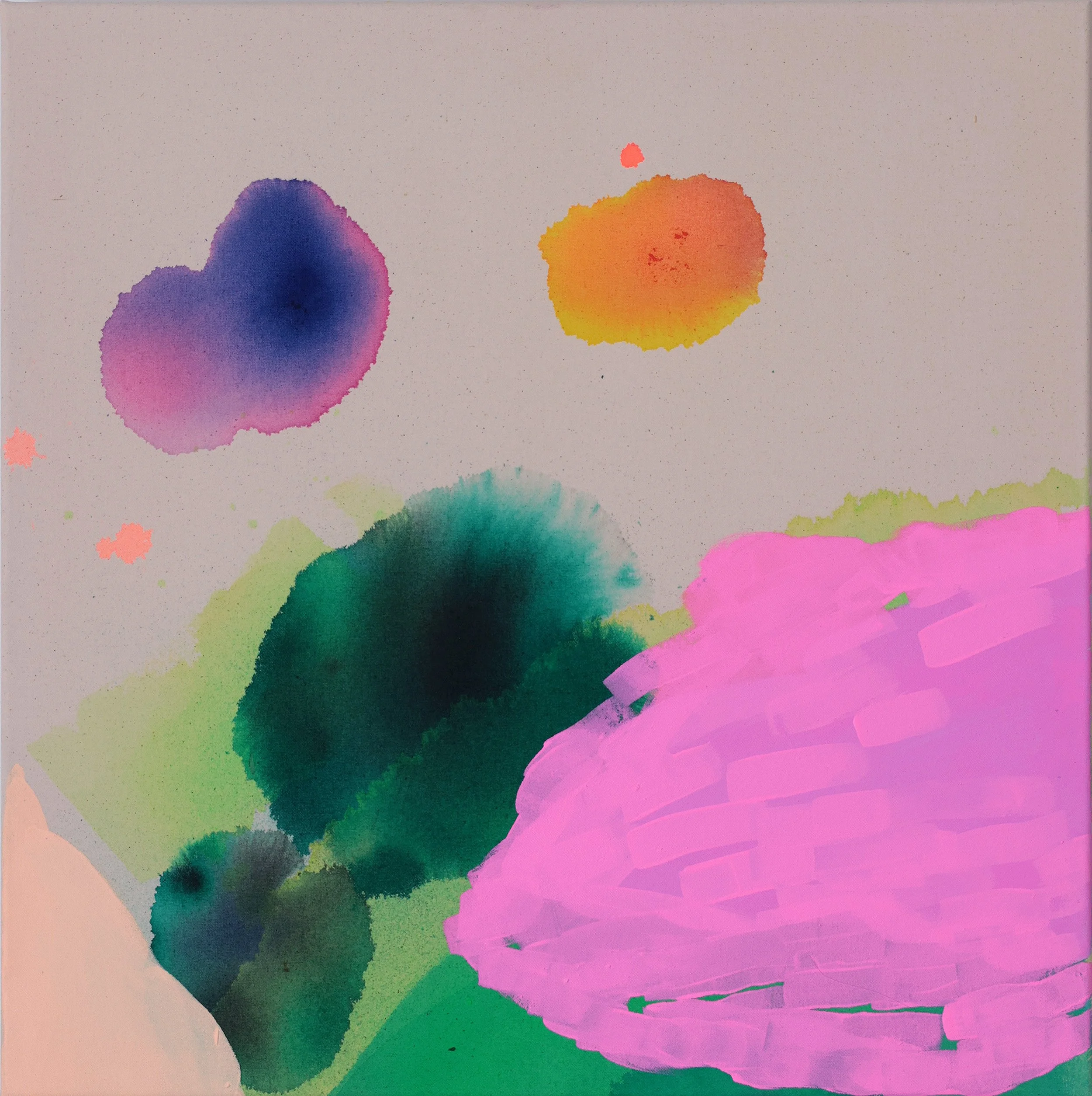    
  Anna Kalinitschenko    
  Color Frequency No.1    
Acrylic paint and inks on canvas,  
60 x 60 cm, 2026  
€ 1560