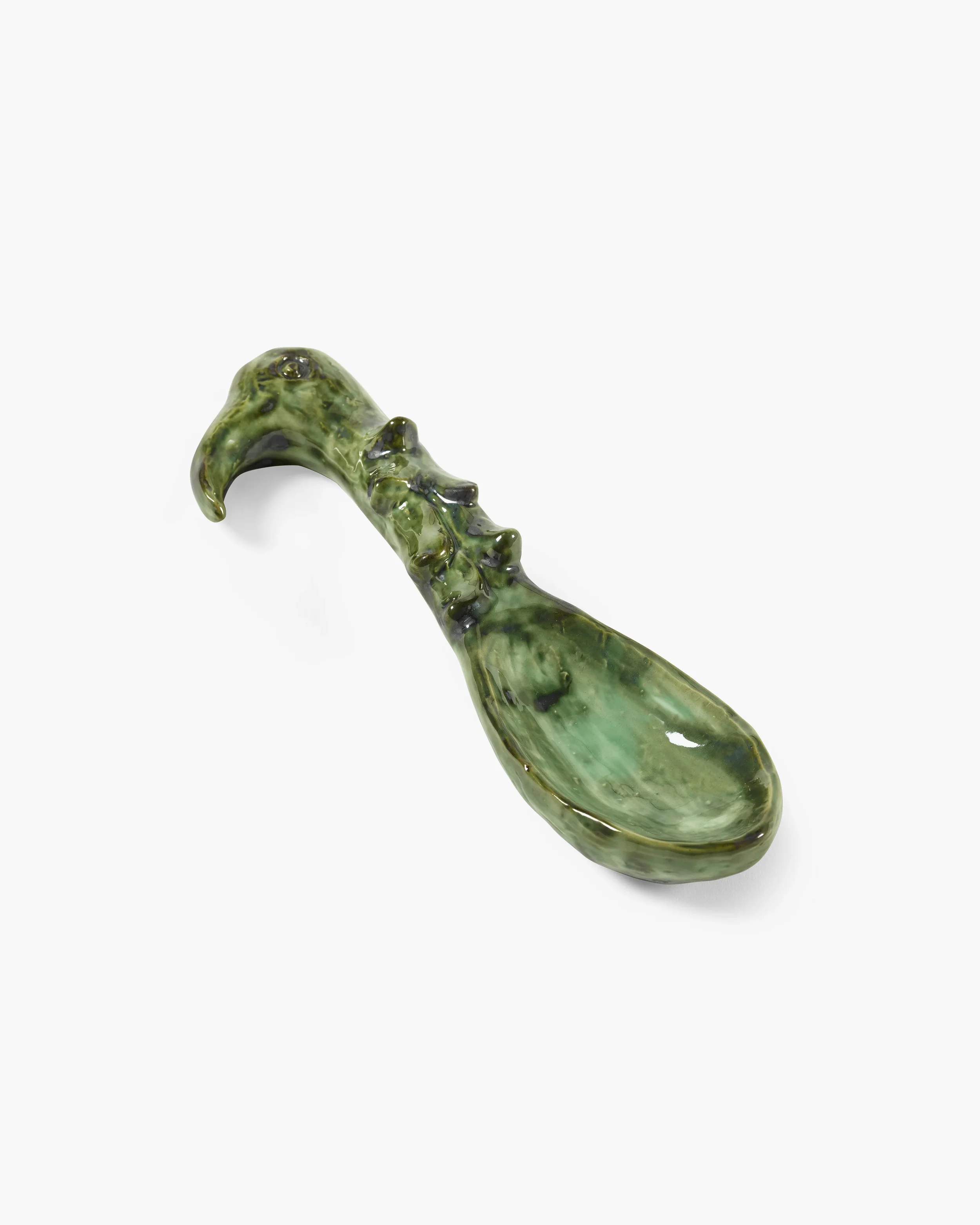 Serving spoon in green by Bela Silva