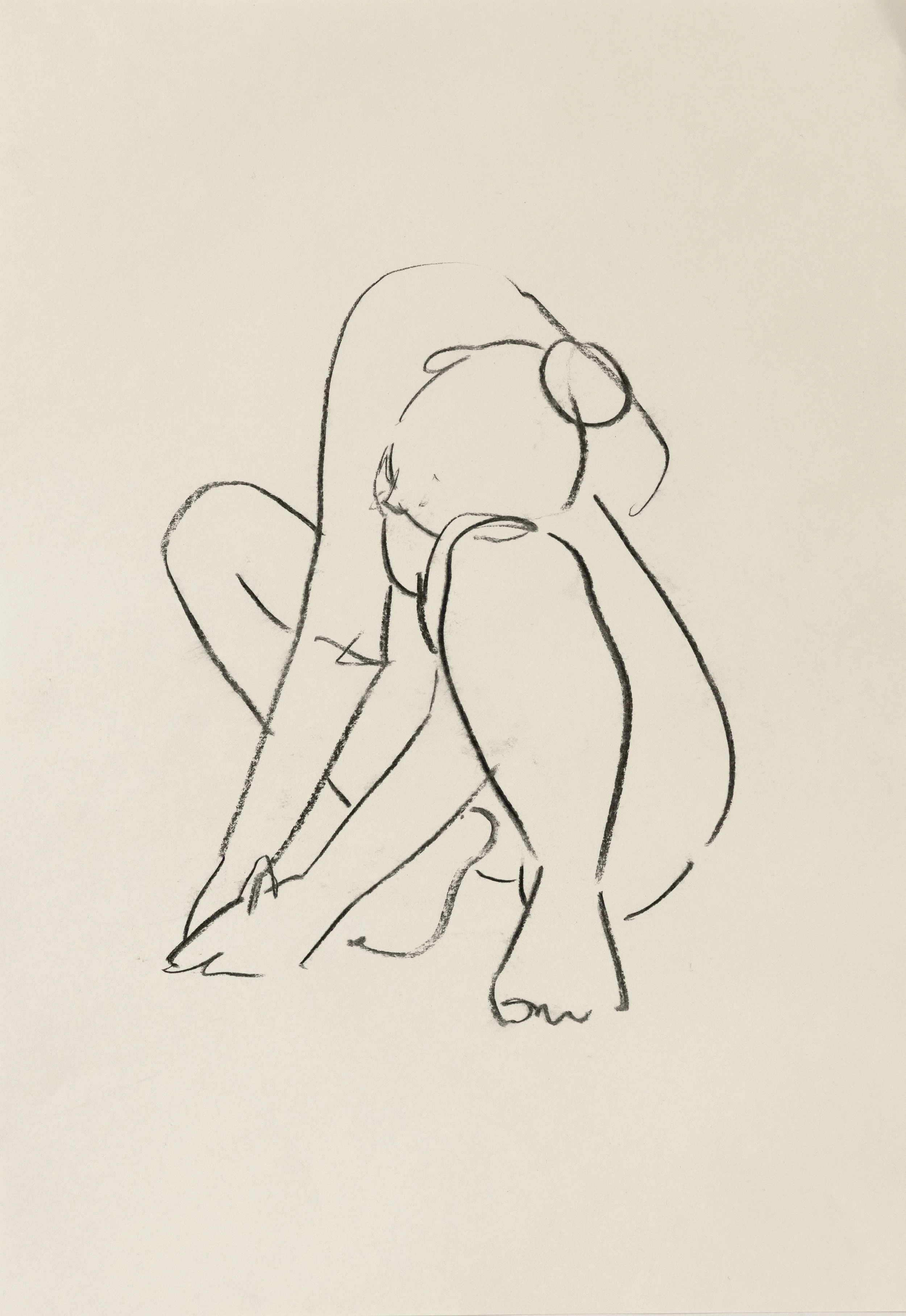   Nude study 5     
Charcoal on cartridge paper  
42 x 29.7 cm, 2026  
€895