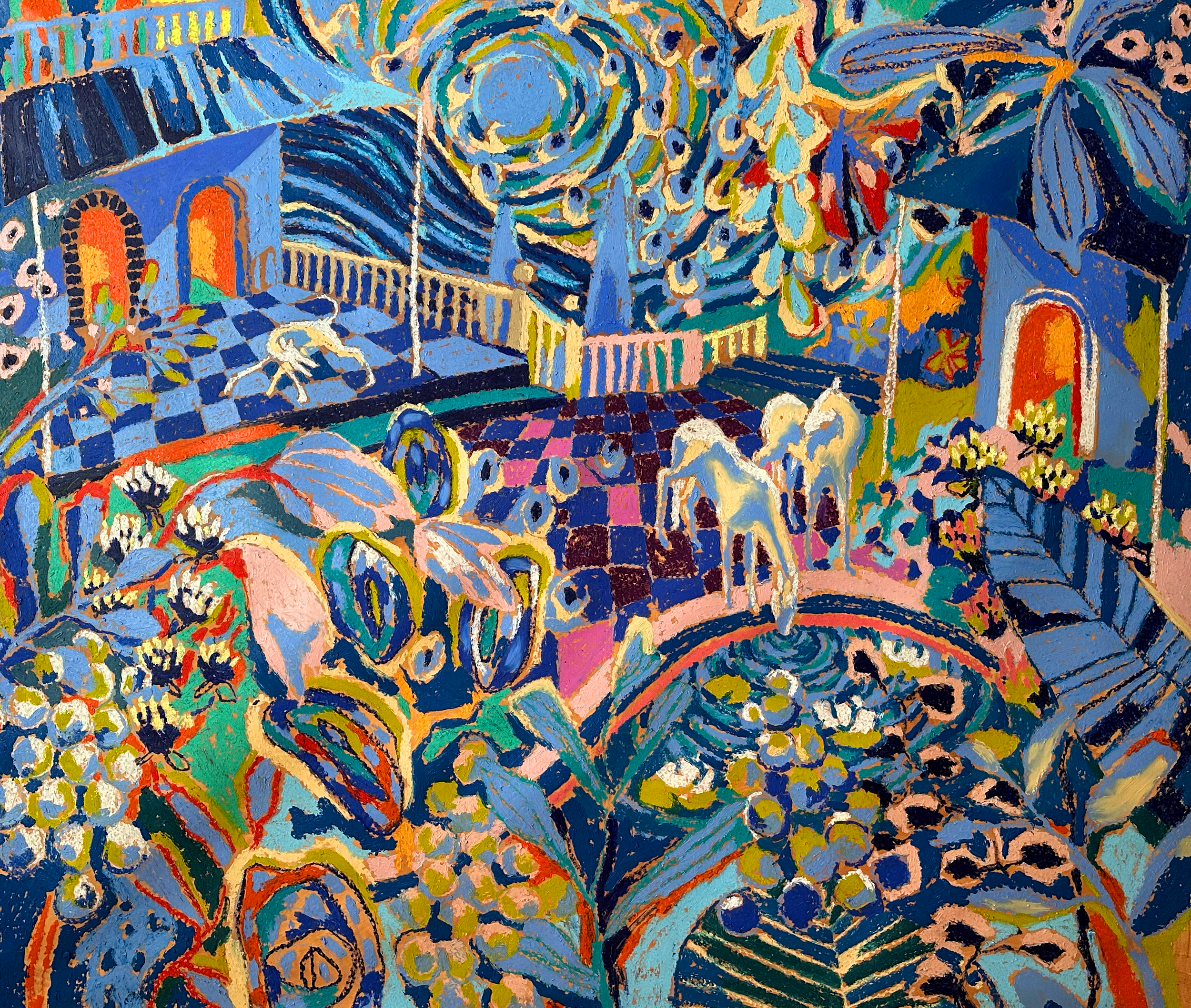 Sorrent    
167 x 197 cm 
Oil Pastels and Oil Sticks  
€6,400