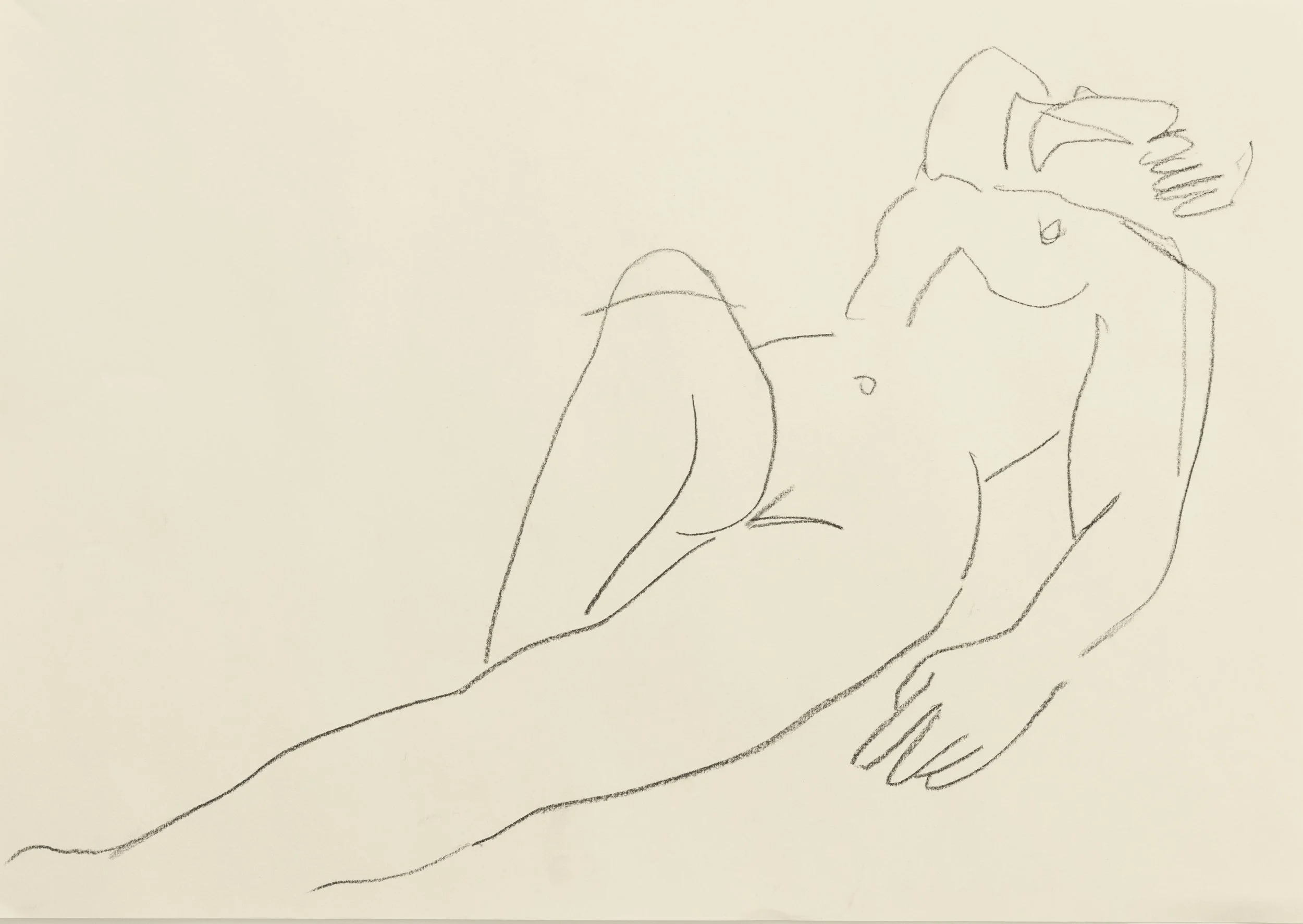   Nude study 19    
Charcoal on cartridge paper  
29.7 x 42 cm, 2026  
€895