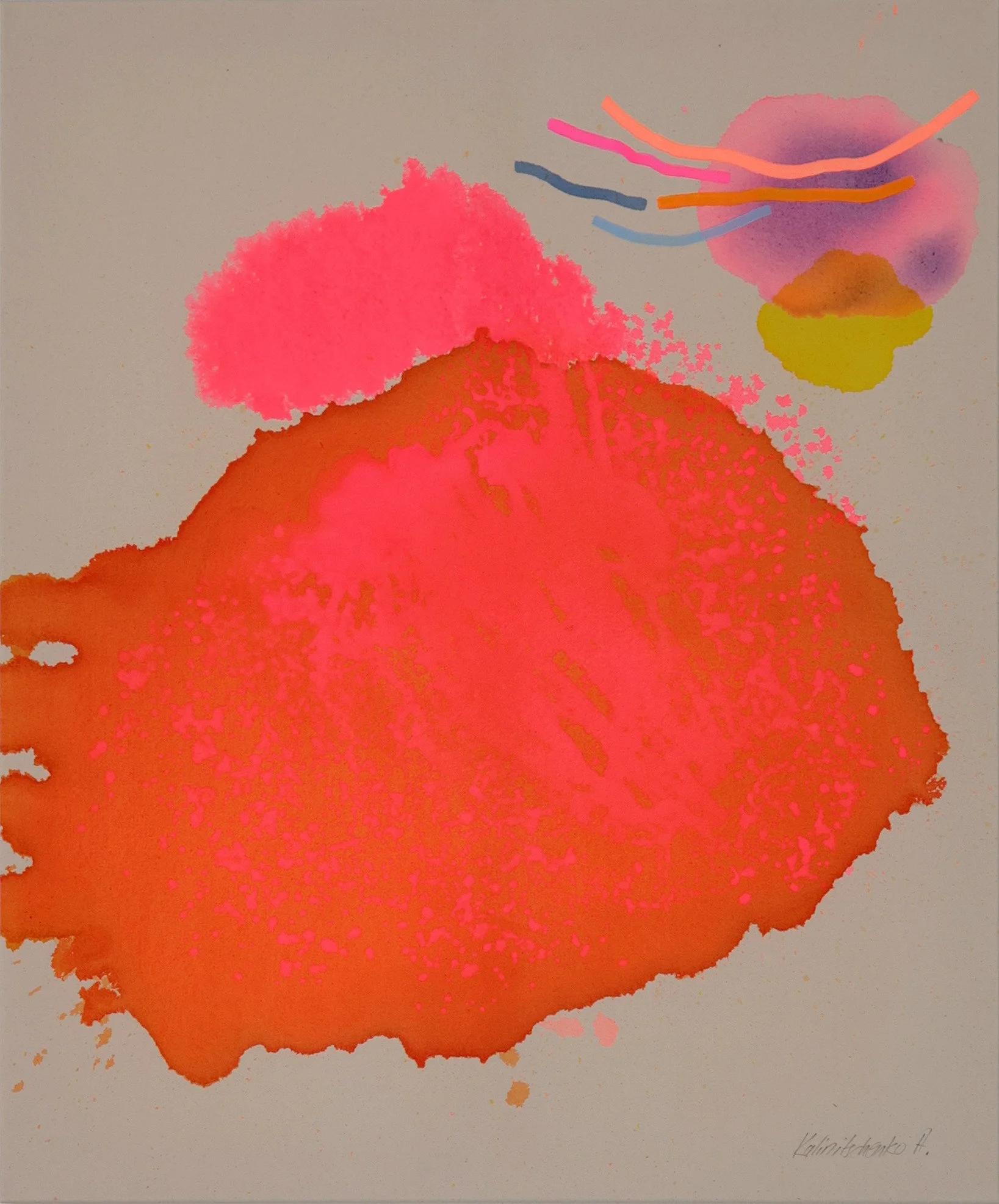    
  Anna Kalinitschenko    
 Unicorn No.9    
Acrylic paint and inks on canvas,  
100 x 120 cm, 2026  
€ 2800