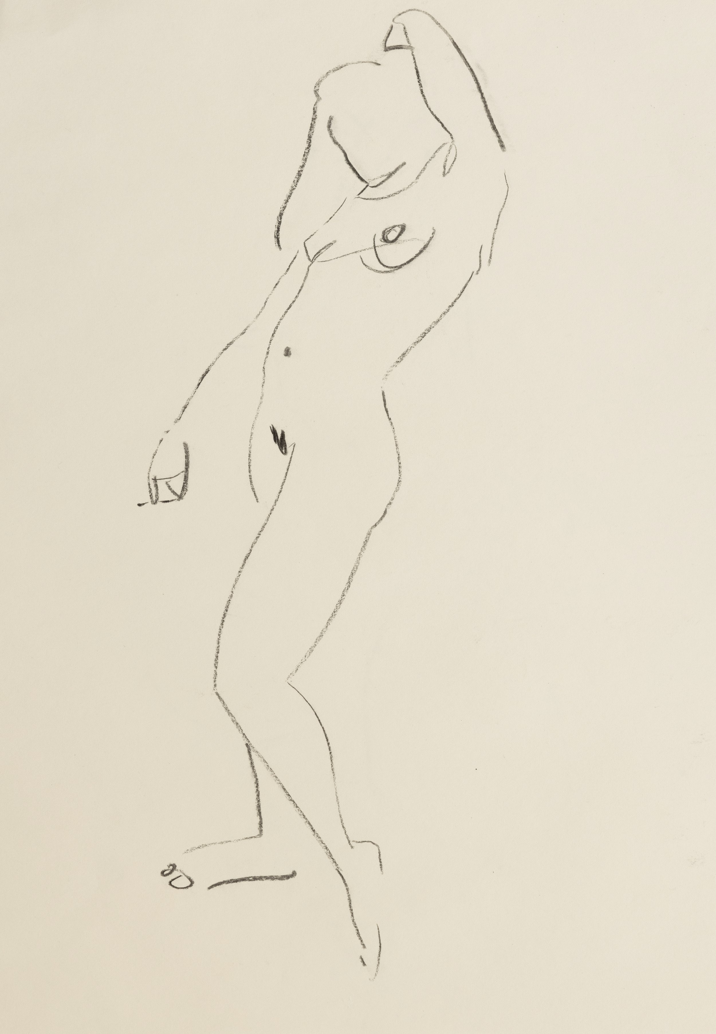   Nude study 6    
Charcoal on cartridge paper  
42 x 29.7 cm, 2026  
€895