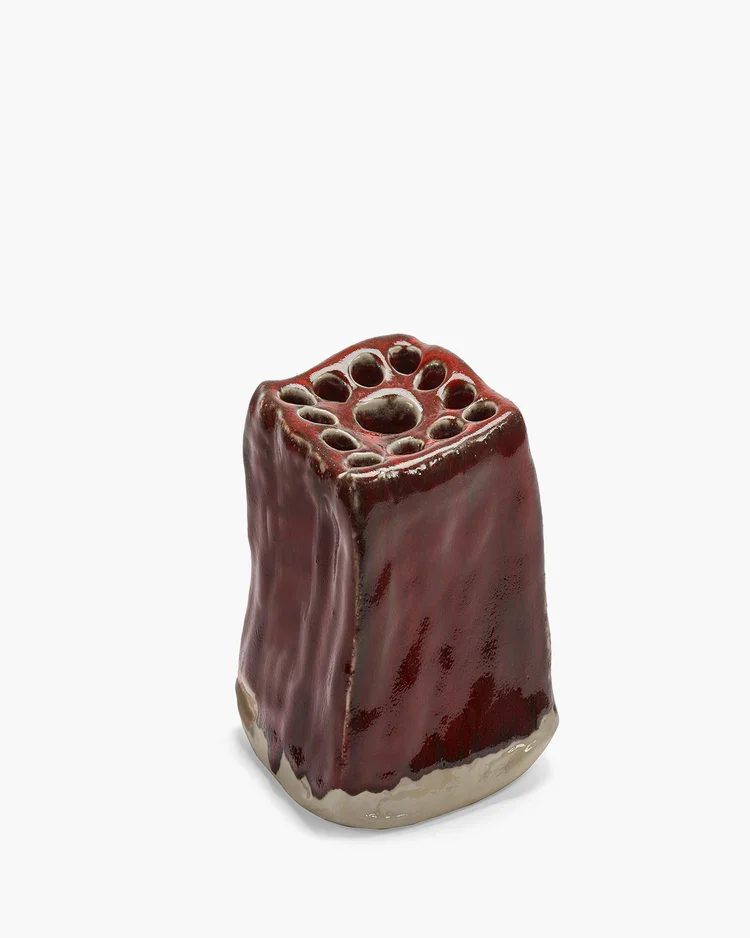 Vase Pique-Fleurs XL in red