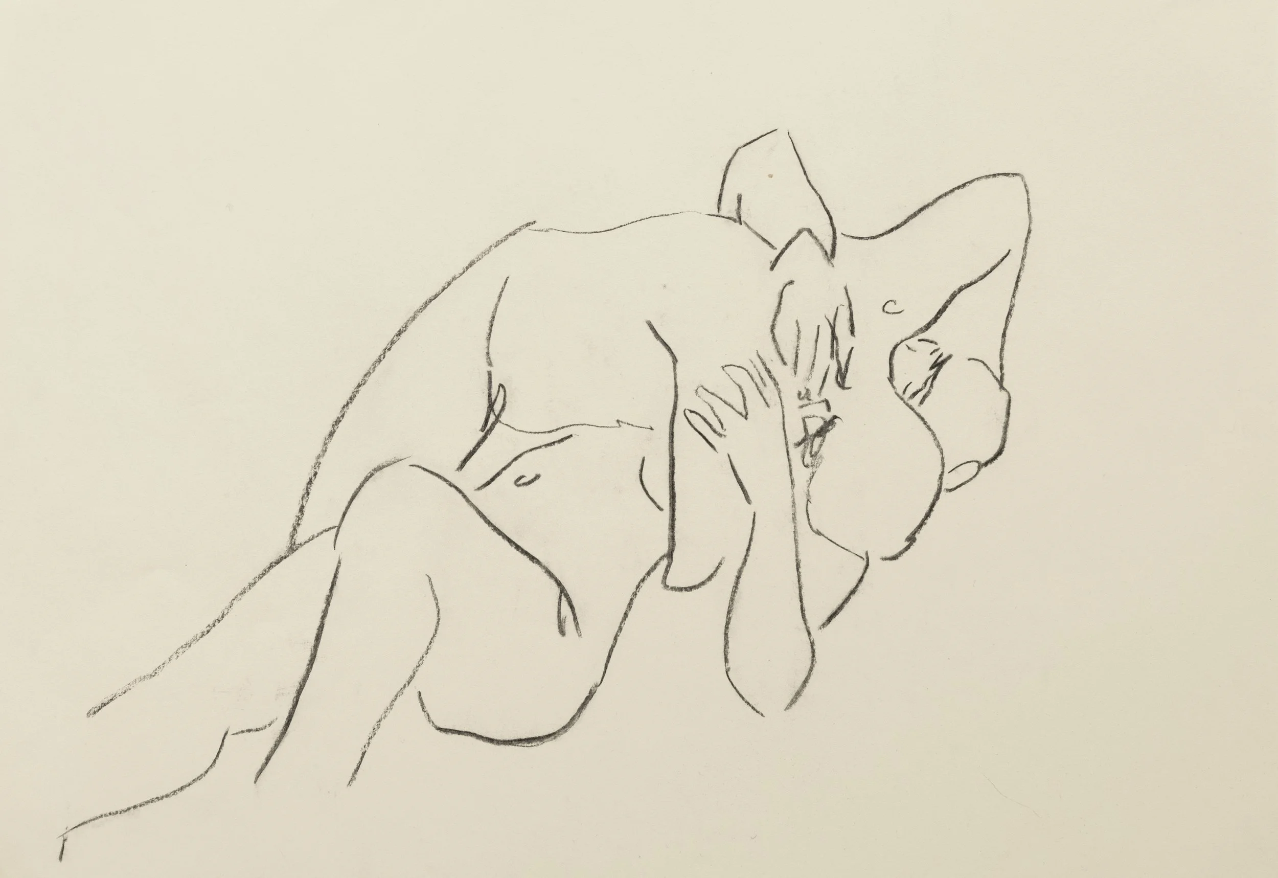   Embrace 1    
Charcoal on cartridge paper  
29.7 x 42 cm, 2026  
€895