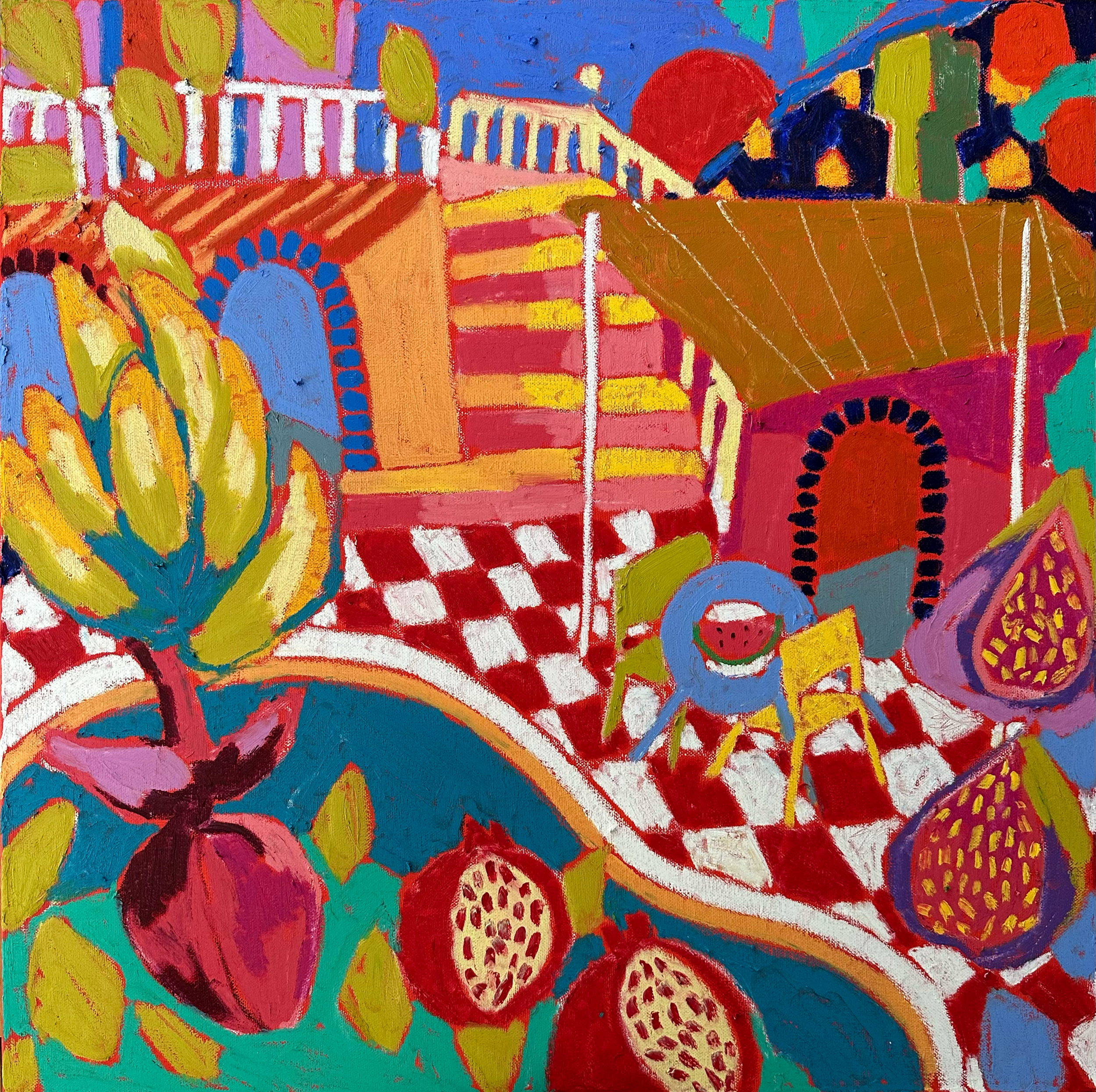 Amalfi   
61 x 61 cm 
Oil Pastels and Oil Sticks  
€1,400