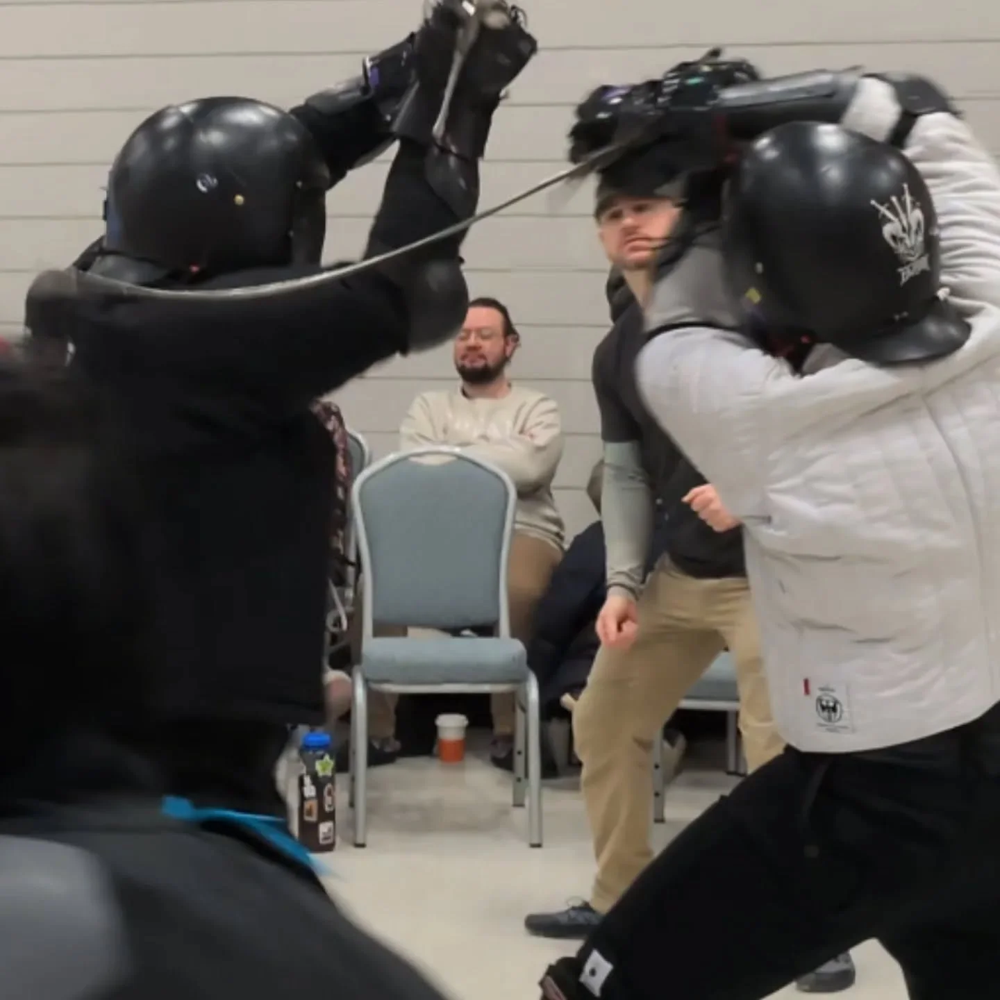 Longsword is done! Our crew performed fantastically, with Matt taking the gold and Alex taking silver in a razor close match 💪 Sabre is up next