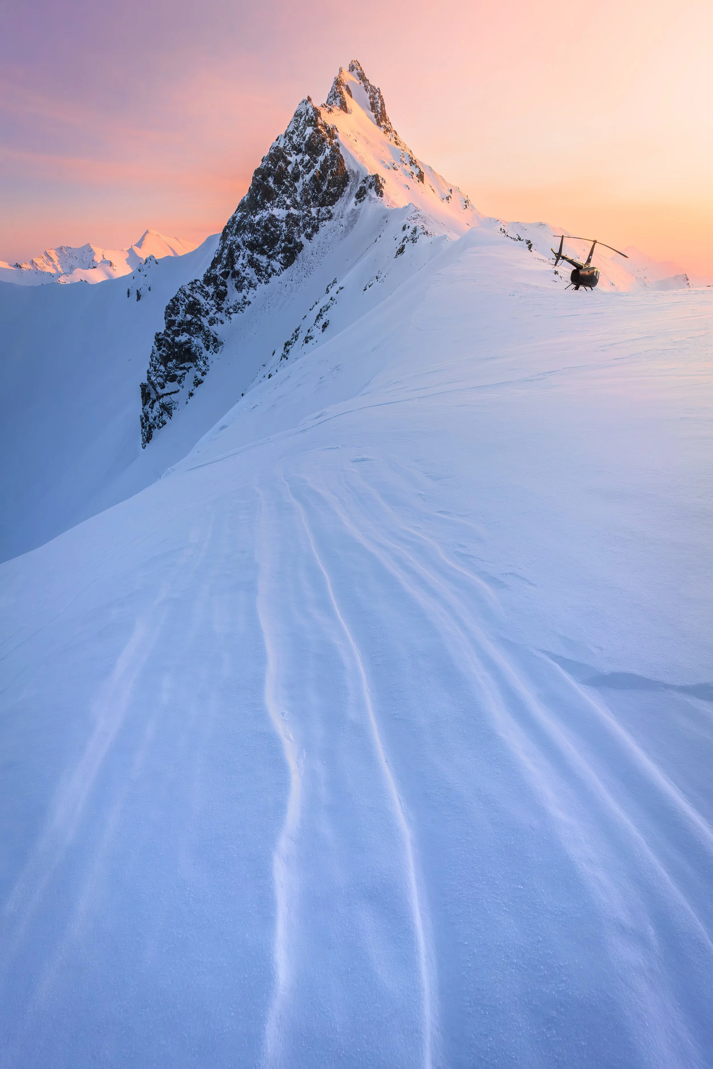 "Sastrugi Ridge I", Chugach Mountains, Alaska, USA (26February 2026)