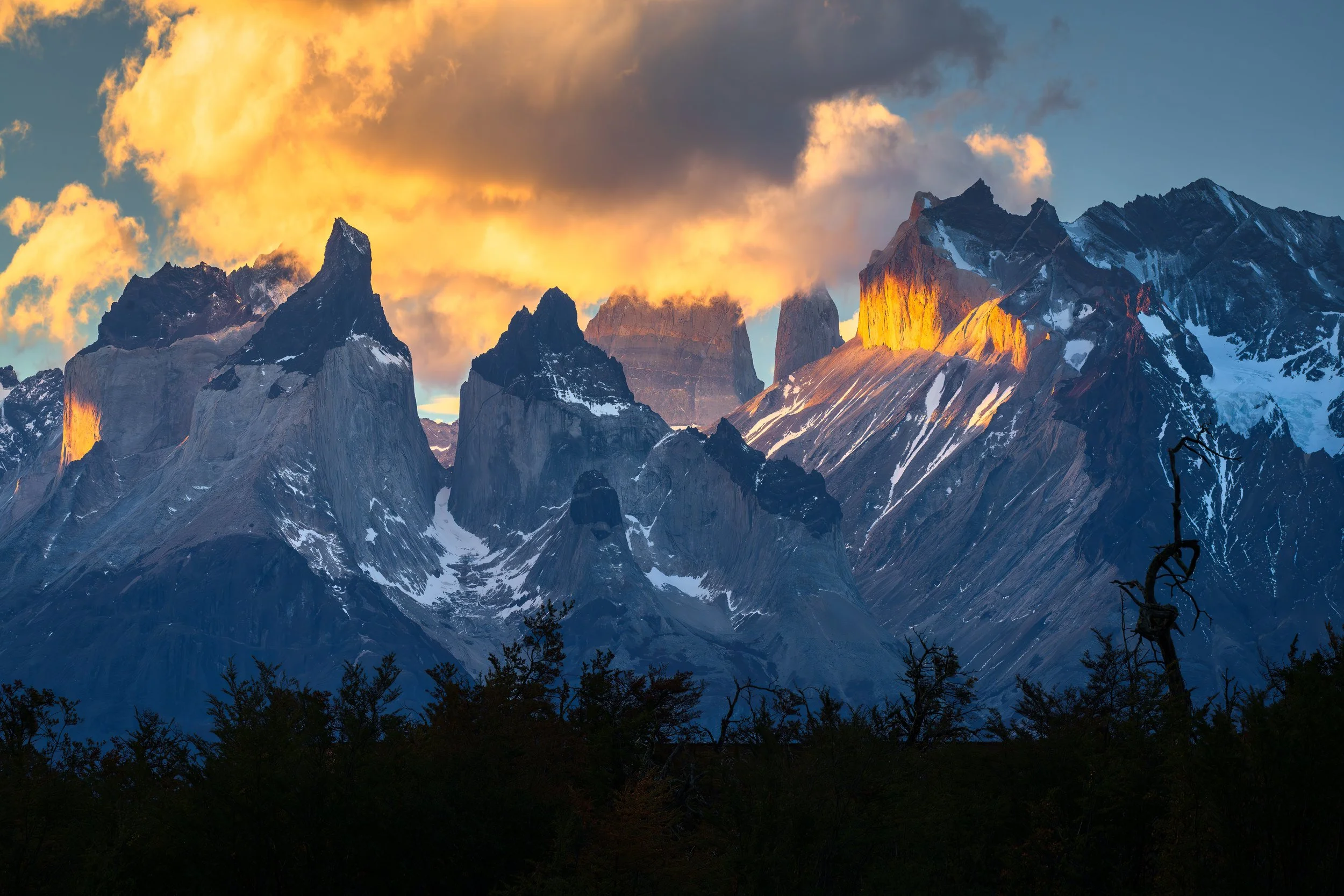 "The Golden Horns", Torres del Paine, Chile (16 April 2024)