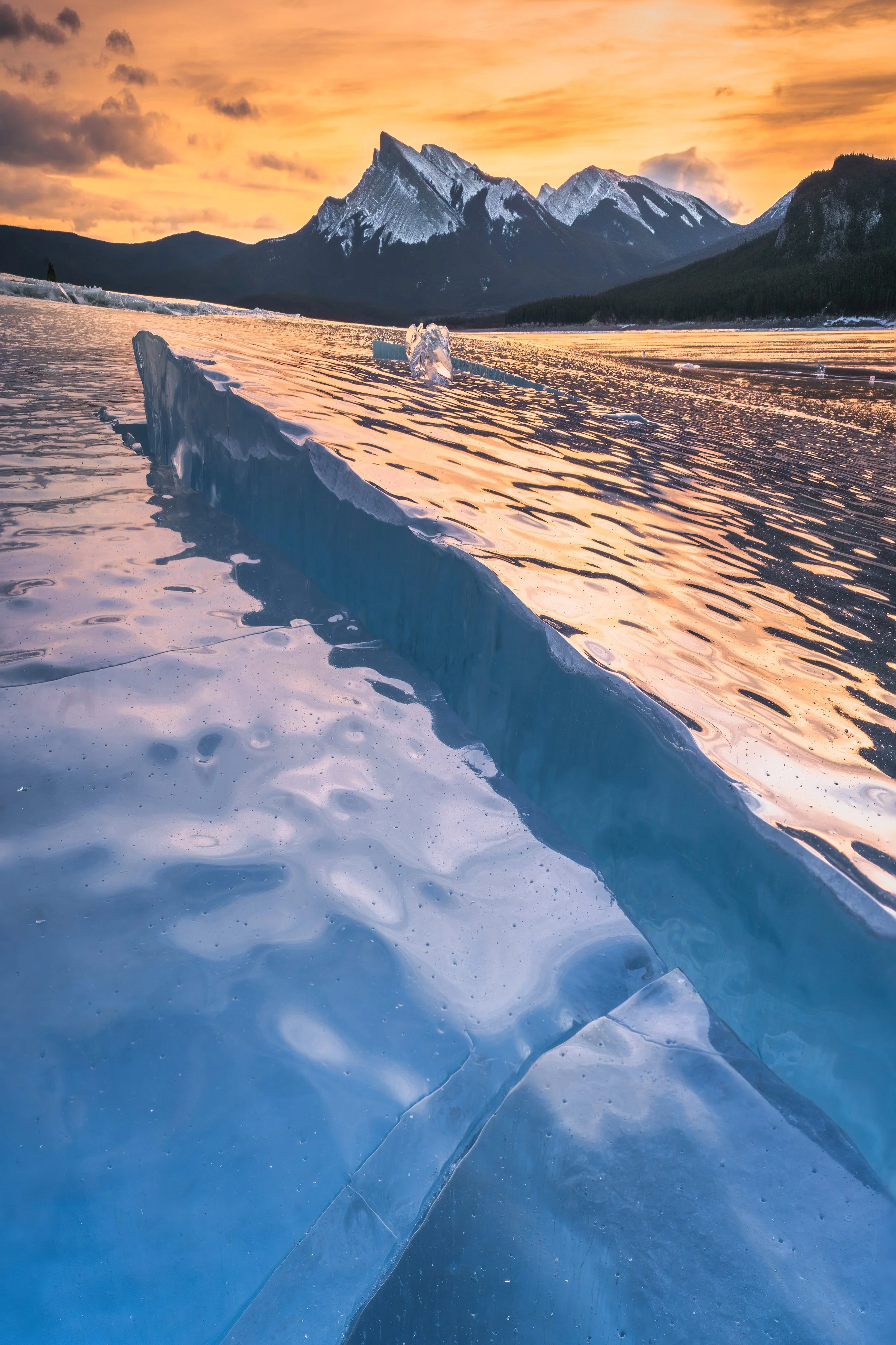 "Vertical Peaks V: Kista", Lake Abraham, Alberta, Canada (23 January 2025)