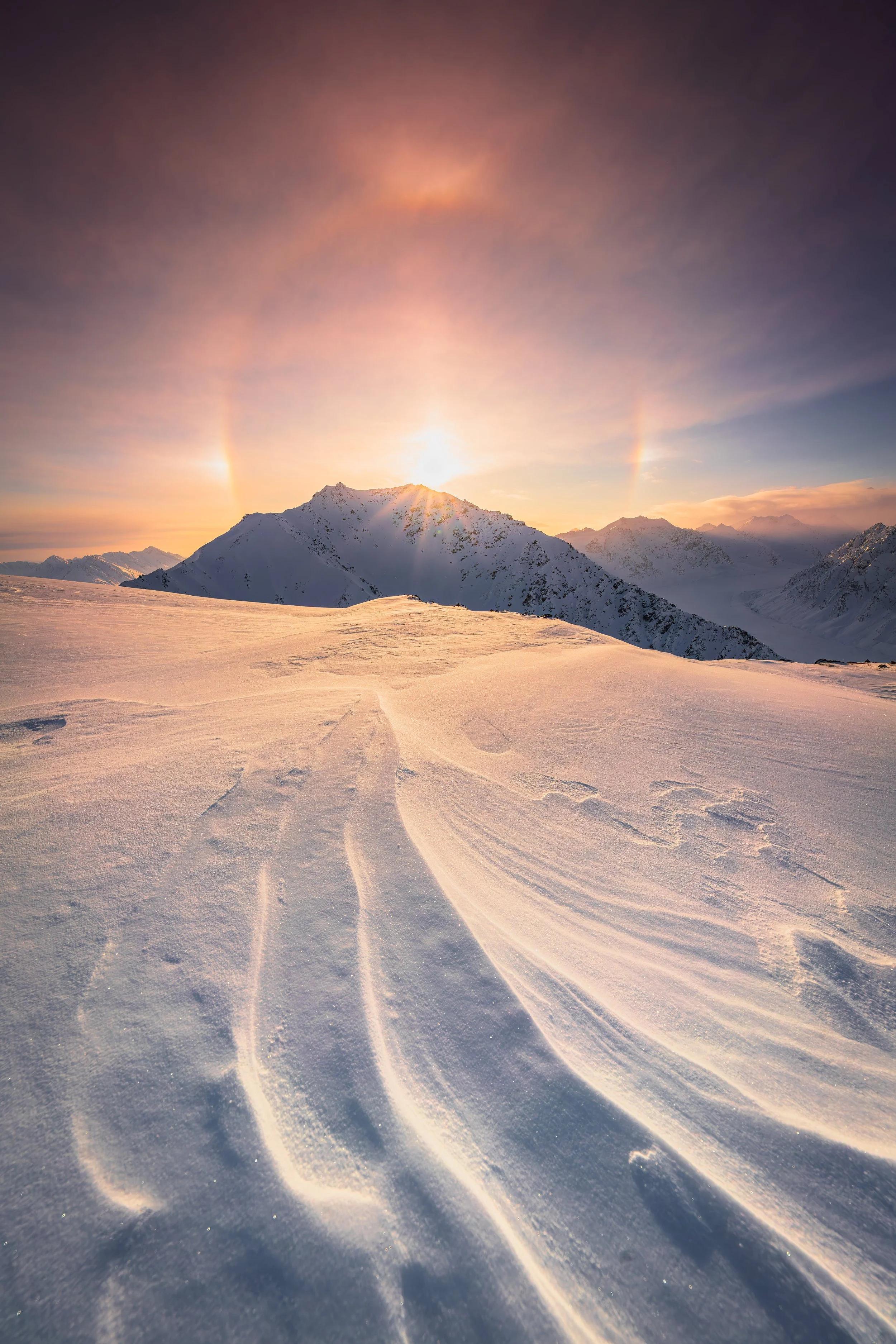 "Halo", Chugach Mountains, Alaska, USA (26 February 2026)
