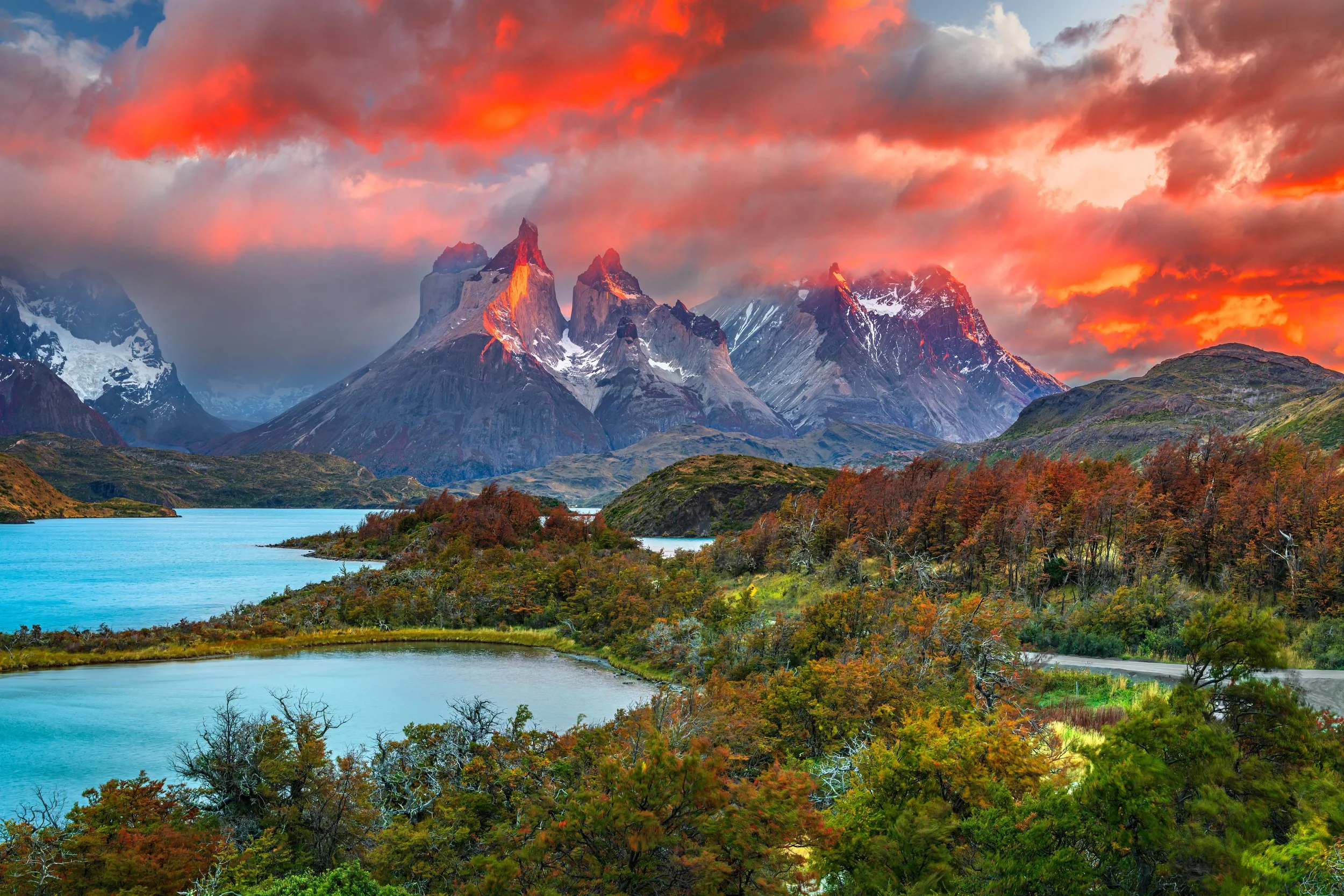 "Firesky", Torres del Paine, Chile (17 April 2024)