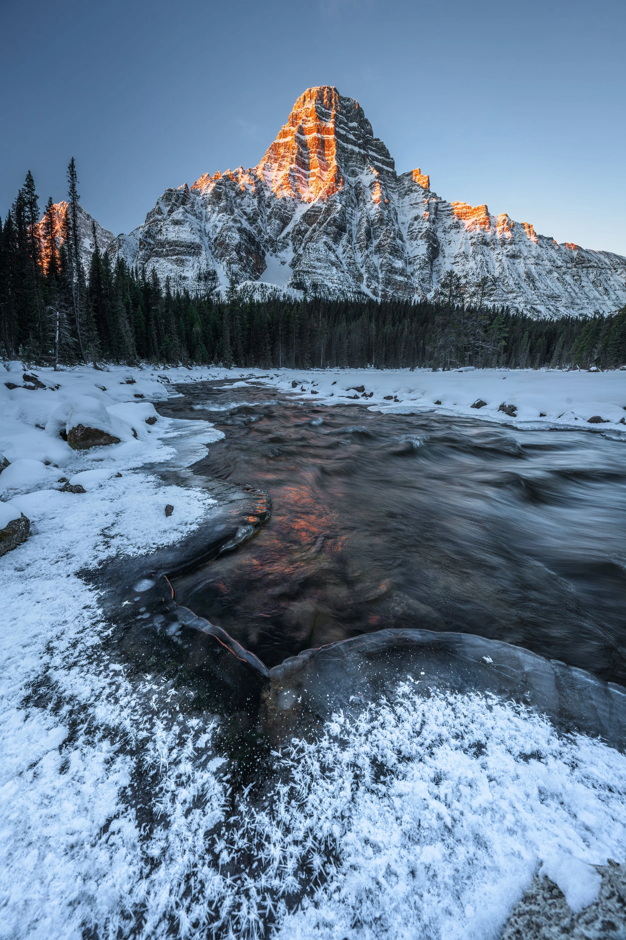 "Vertical Peaks II: Chephren", Banff National Park, Alberta, Canada (22 January 2025)