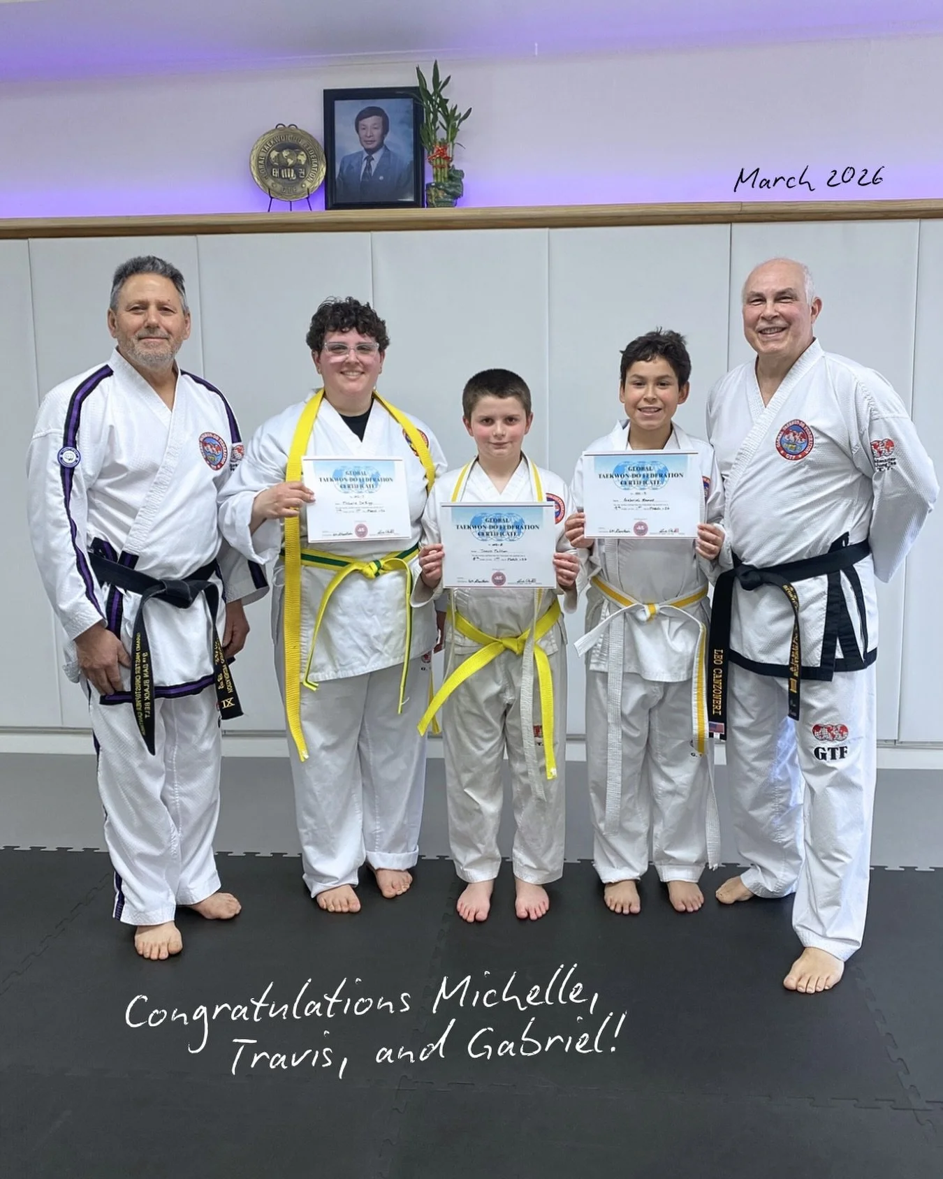 Big congratulations to Michelle, Travis, and Gabriel on their gup promotions! 

Belts are earned, not bought, through consistency and effort 👊 Your job is to show up, our job is to keep you learning and progressing with every class. Don&rsquo;t take