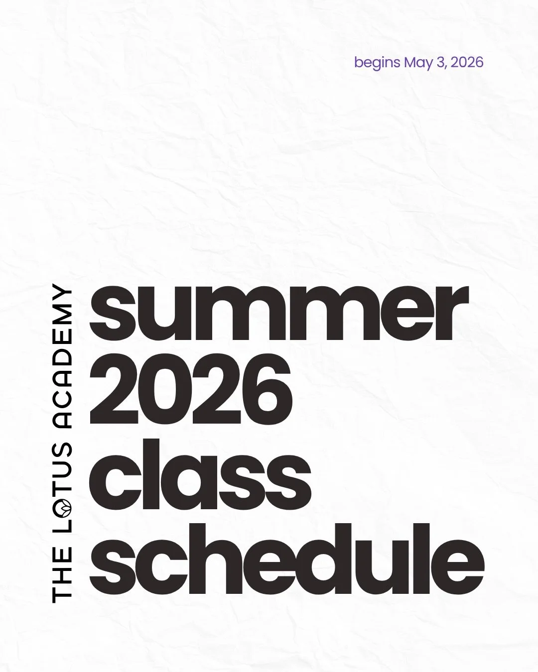 Summer is right around the corner ☀️ and so is our new weekly class schedule! 

Starting this Sunday, May 3rd we&rsquo;re rolling out an updated class schedule with new classes for specific age groups. From high energy kids classes, to focused adult 