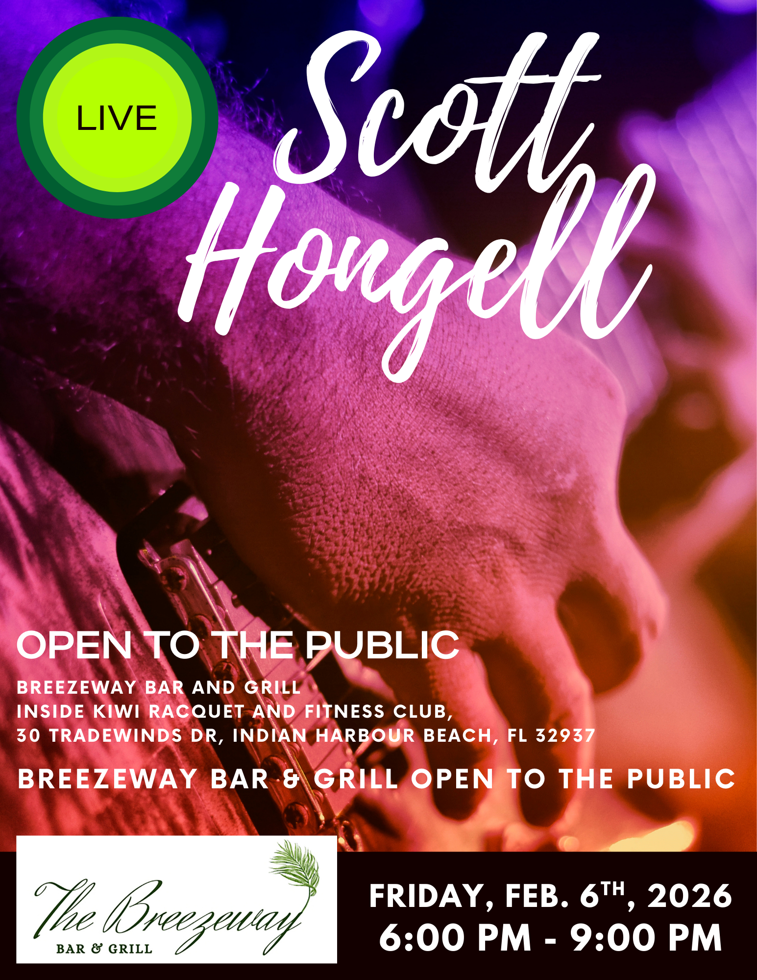 Scott Hongell Live