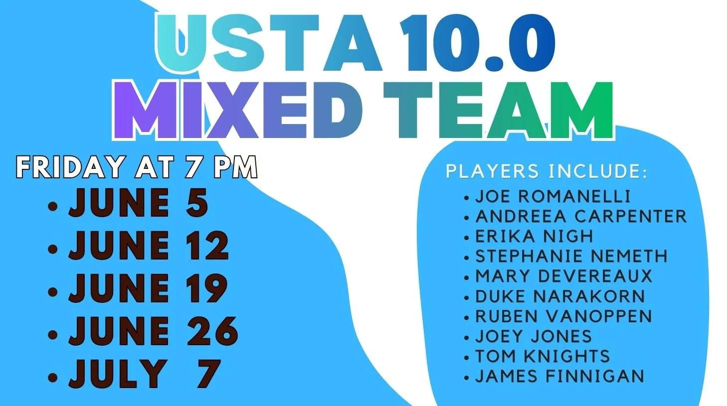 USTA 10.0 Mixed Tennis Expo