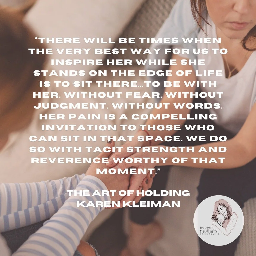 Tonight I'm returning from an intensive, experiential training in the Art of Holding. This training has brought me back to the foundations of therapy—the relationship itself. In a field that often emphasizes structured protocols and evidence-ba