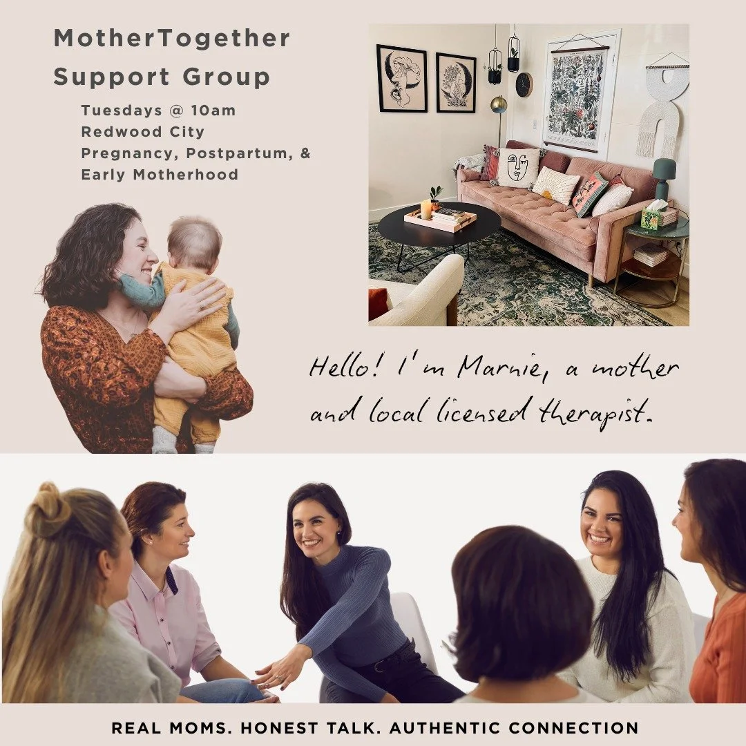 MotherTogether is a weekly drop-in support group for moms seeking connection and support for their mental and emotional wellbeing. Led by Marnie, a mother and local licensed therapist, the group offers a warm space to share openly and receive encoura