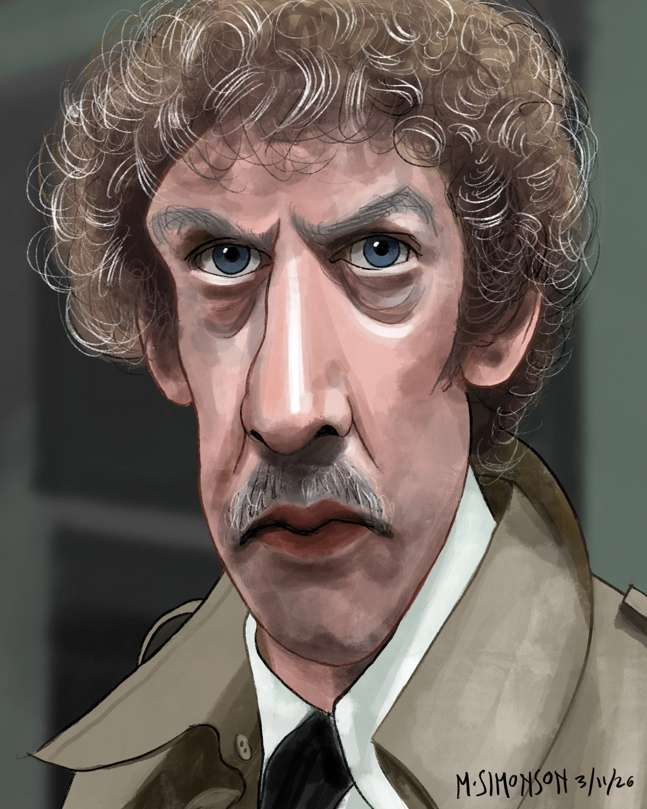 Caricature of Donald Sutherland