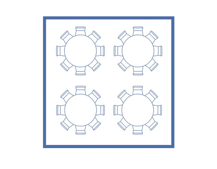 Round Layout - 32 Guests