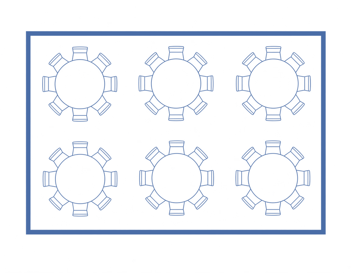 Round Layout - 48 Guests