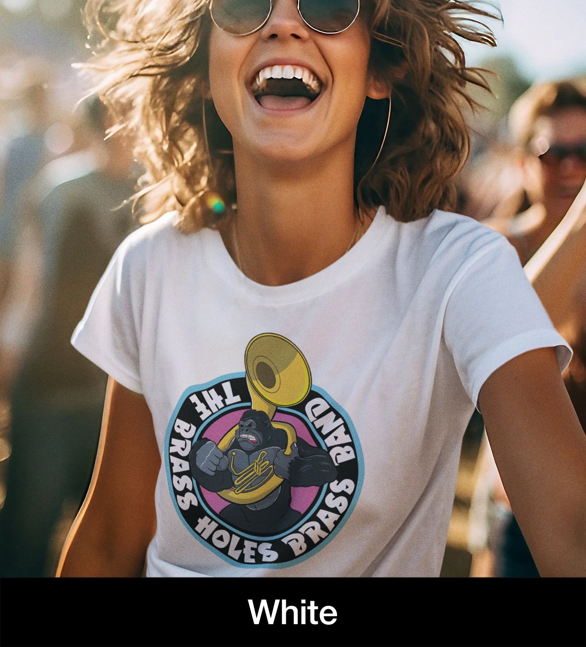The Brass Holes Band printed t-shirt