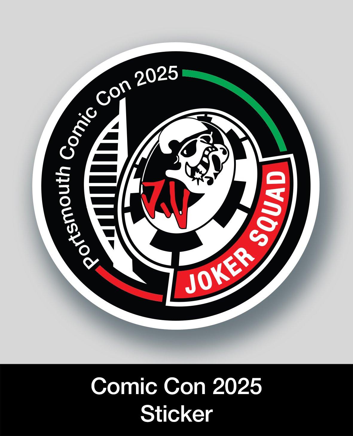 Comic Con 2025 Joker Squad Star Wars inspired, self adhesive sticker.