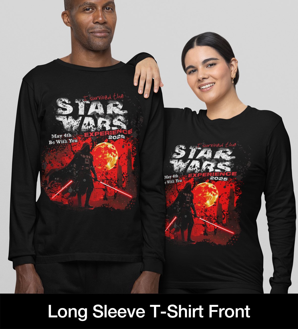 Comic Con 2025 Joker Squad Star Wars inspired, original artwork, printed, long sleeve t-shirt