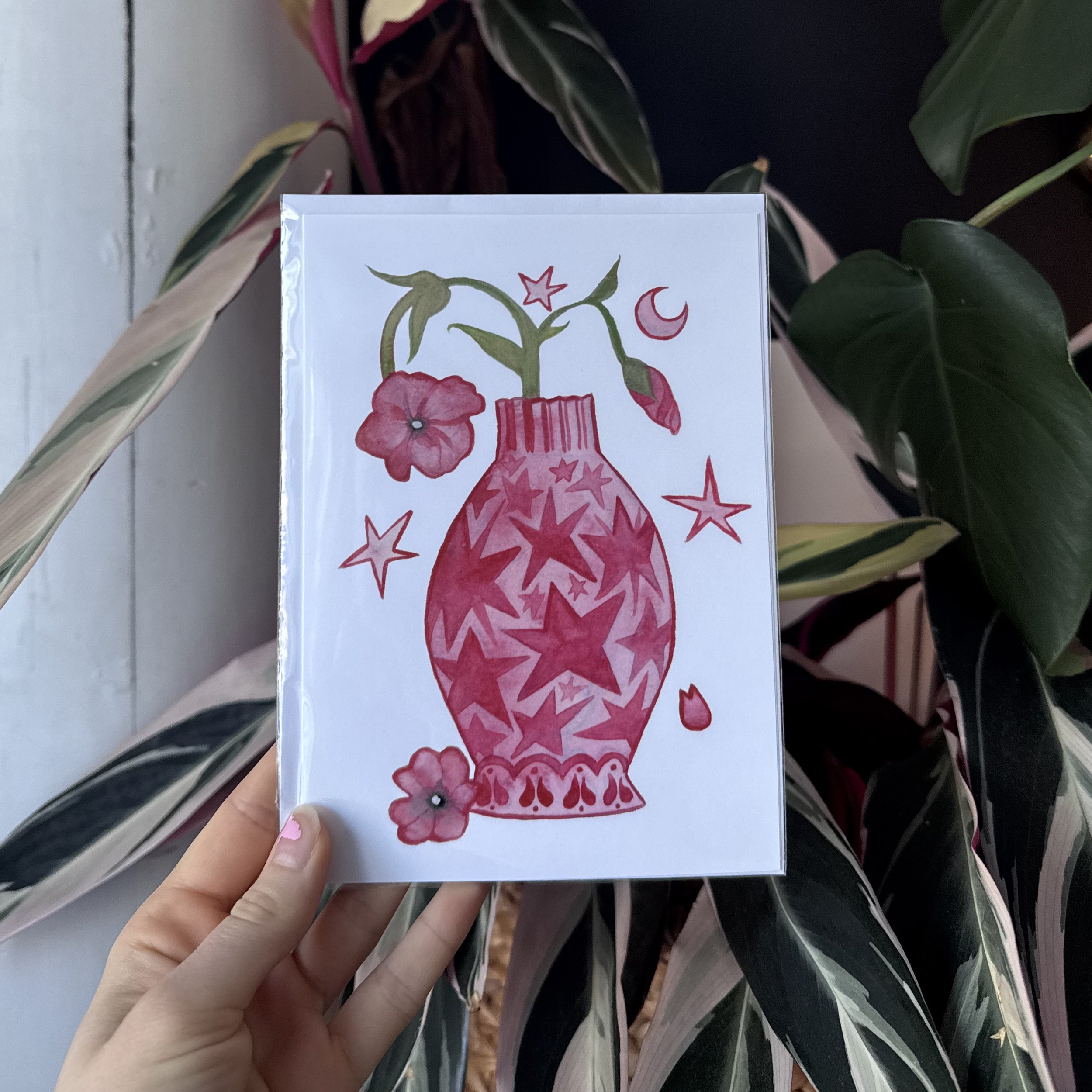 Starry Flower Pot Card