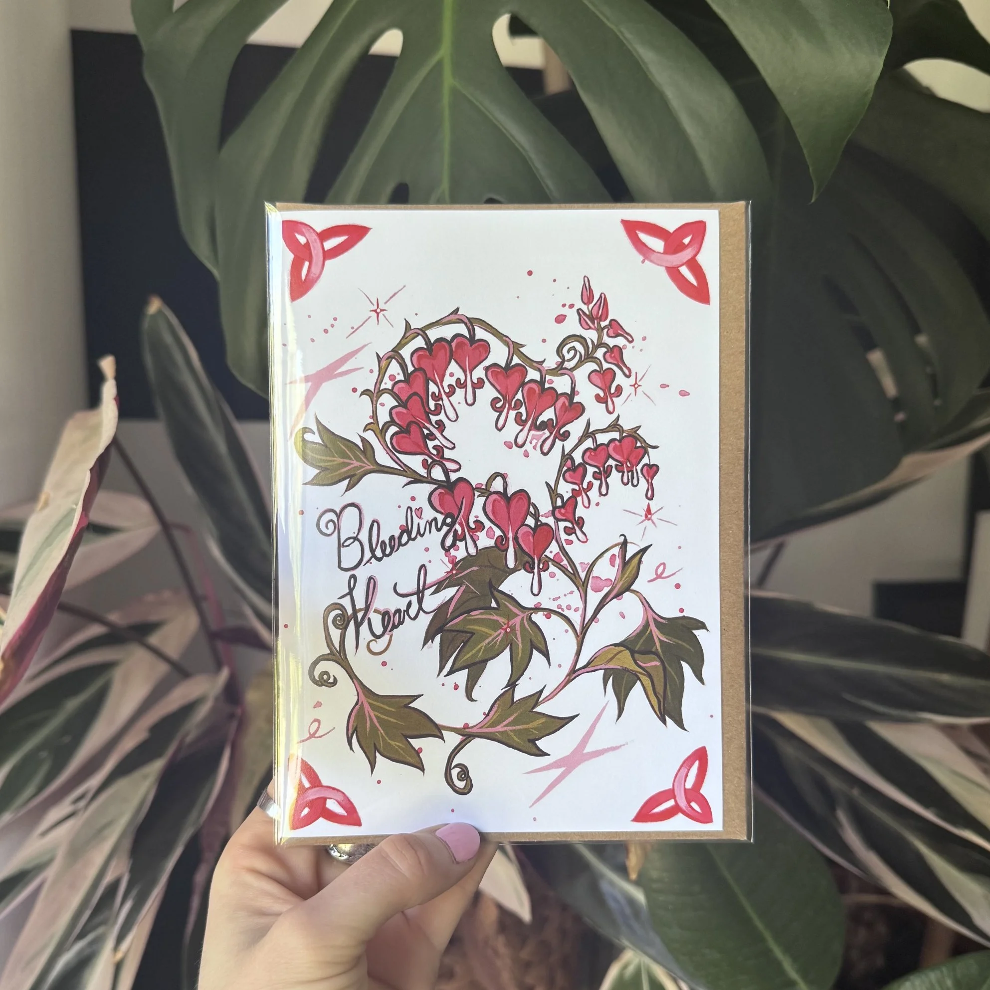 Childlike Hearts (Bleeding-hearts) Card