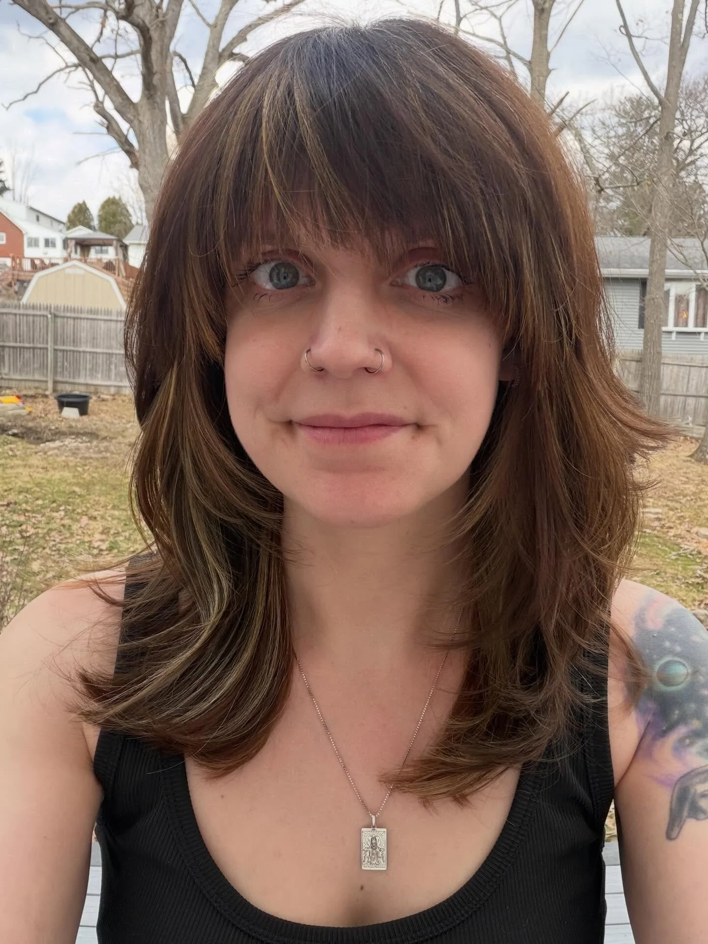 When you&rsquo;re too caught up with the convo to take an after picture at the salon ❤️ Loved catching up with an old client that moved away!  She&rsquo;s traveling from Endicott > Corning for her hair and TGP experience 🥰💪👽 IYKYK