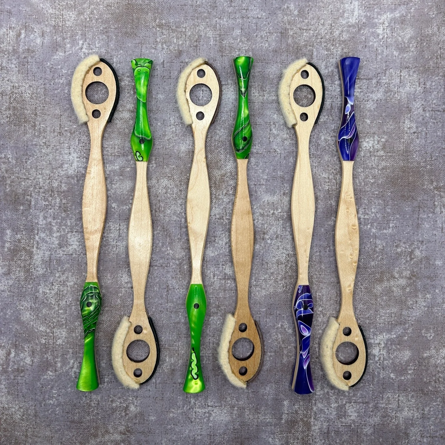 Play'n Jayne Practice Play - Birdseye Maple with Felt edge and Acrylic grip 11-11.1g