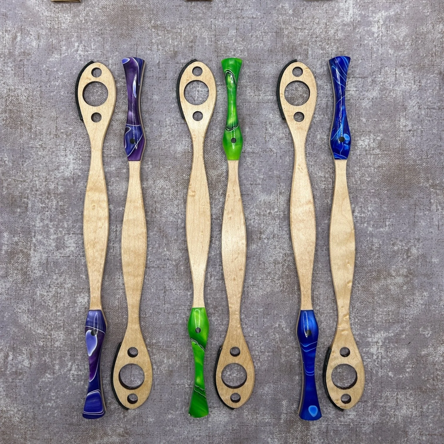 Slender Head Ashbrook - Birdseye Maple with Acrylic grip 11.6-11.9g