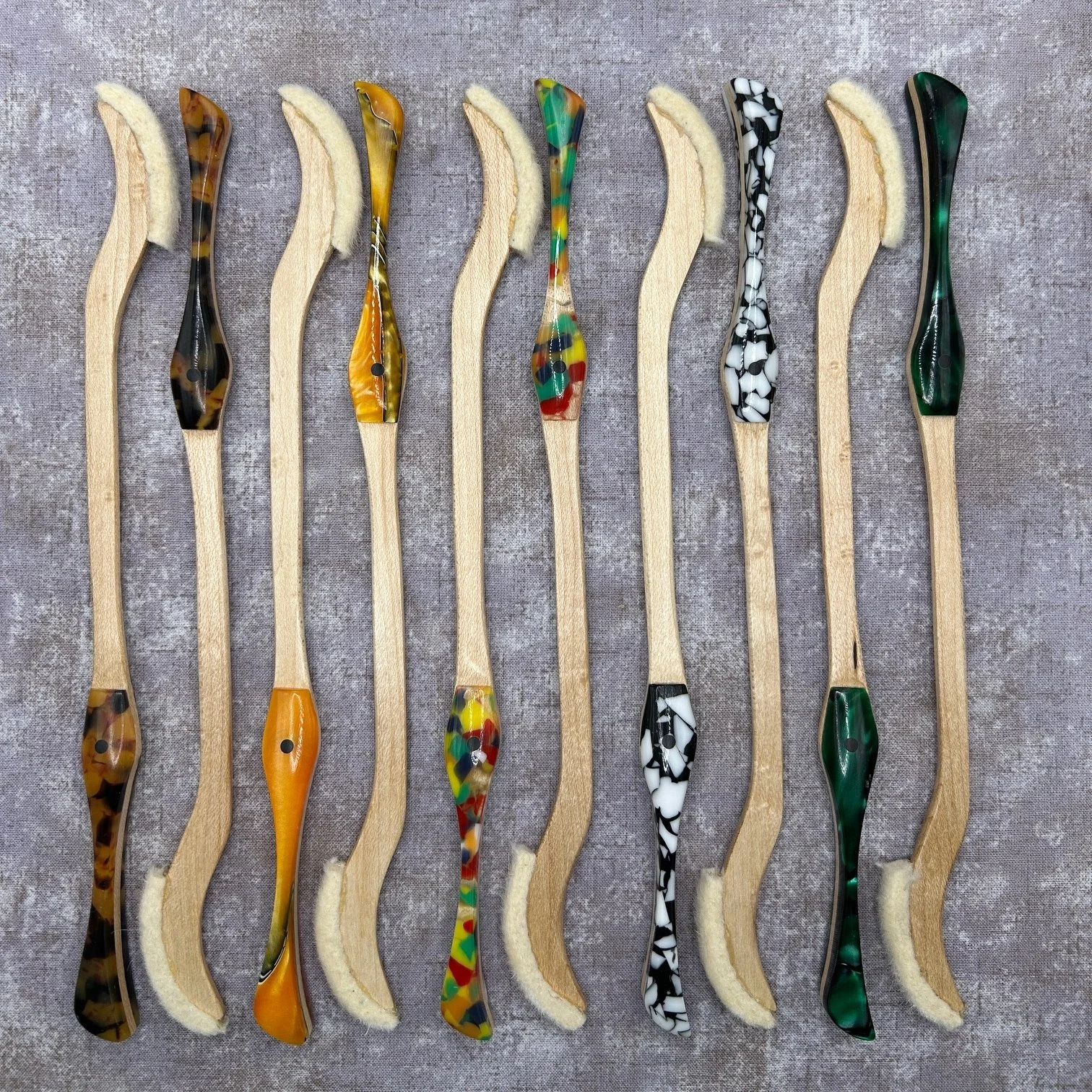 Genesis Hammered Dulcimer Hammer - Maple with Felt edge & Extended Acrylic grip