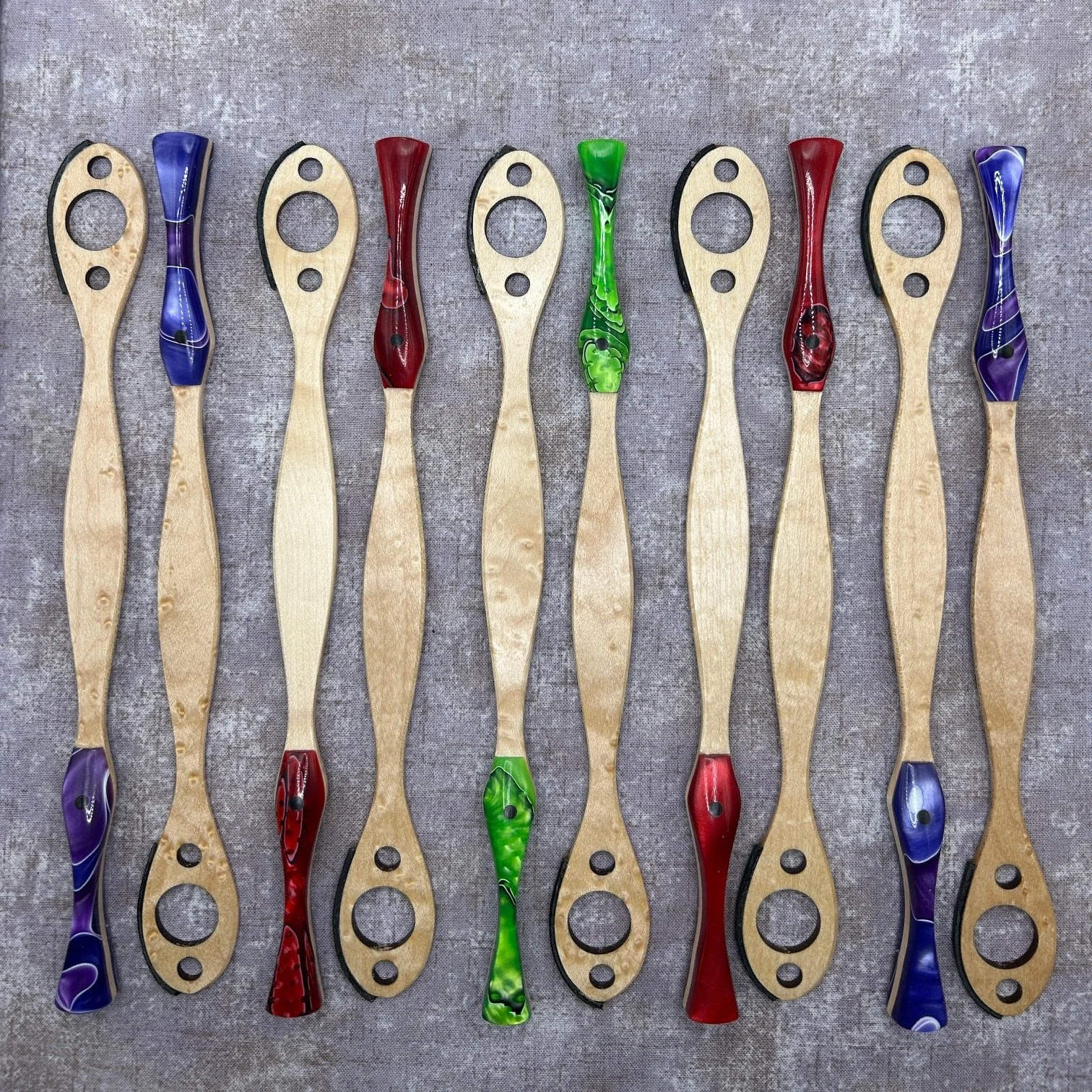 Slender Head Ashbrook - Birdseye Maple with Acrylic grip 10.9g