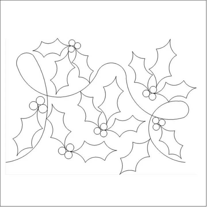 holly holiday design