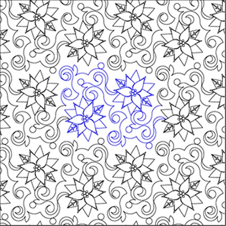 poinsettia holiday design