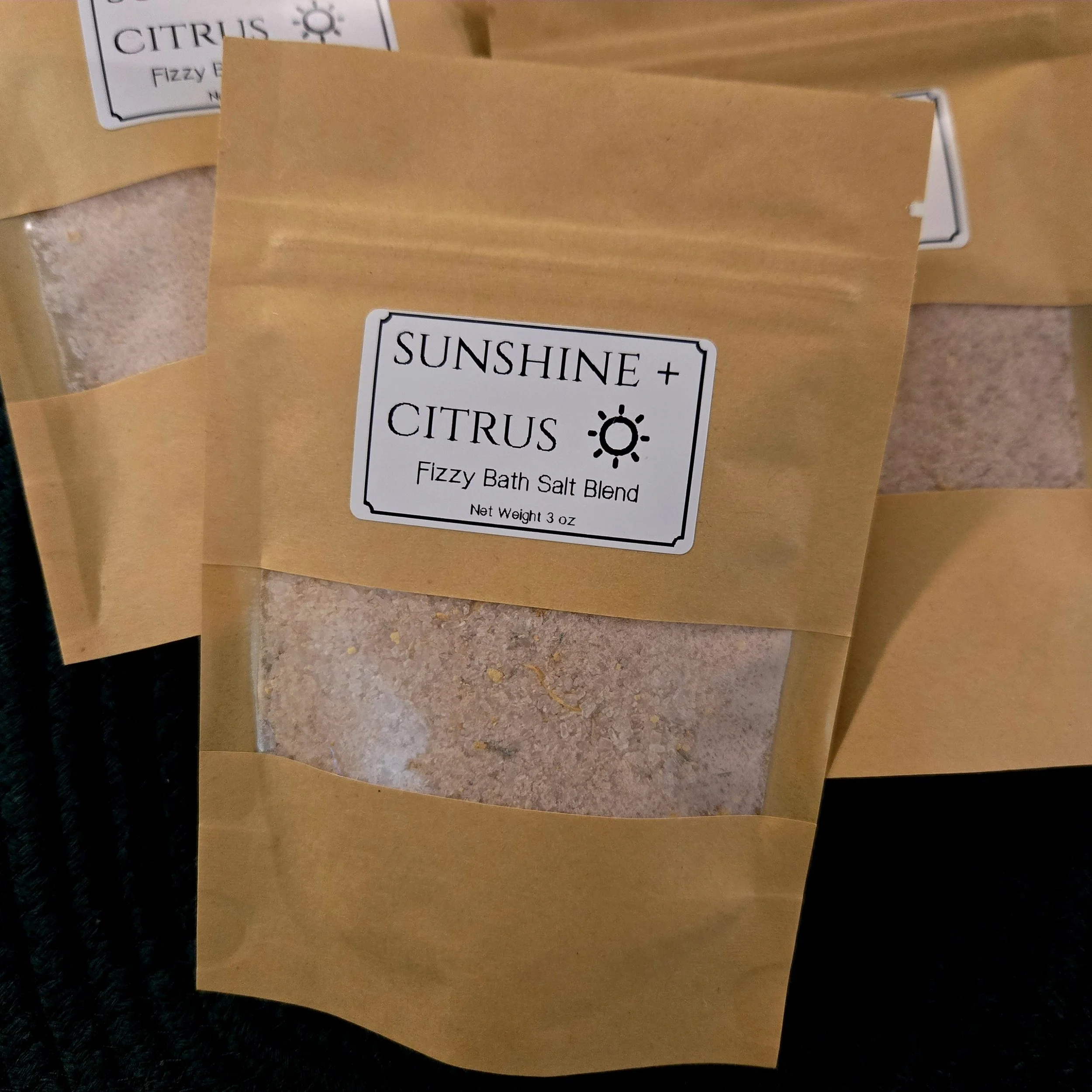 Sunshine + Citrus Fizzy Bath Salts