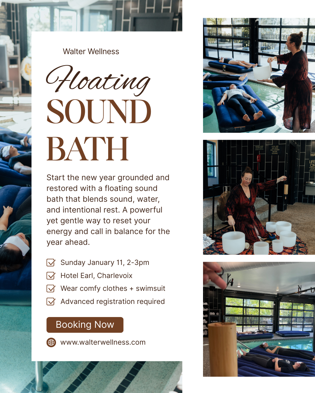 Floating sound bath 