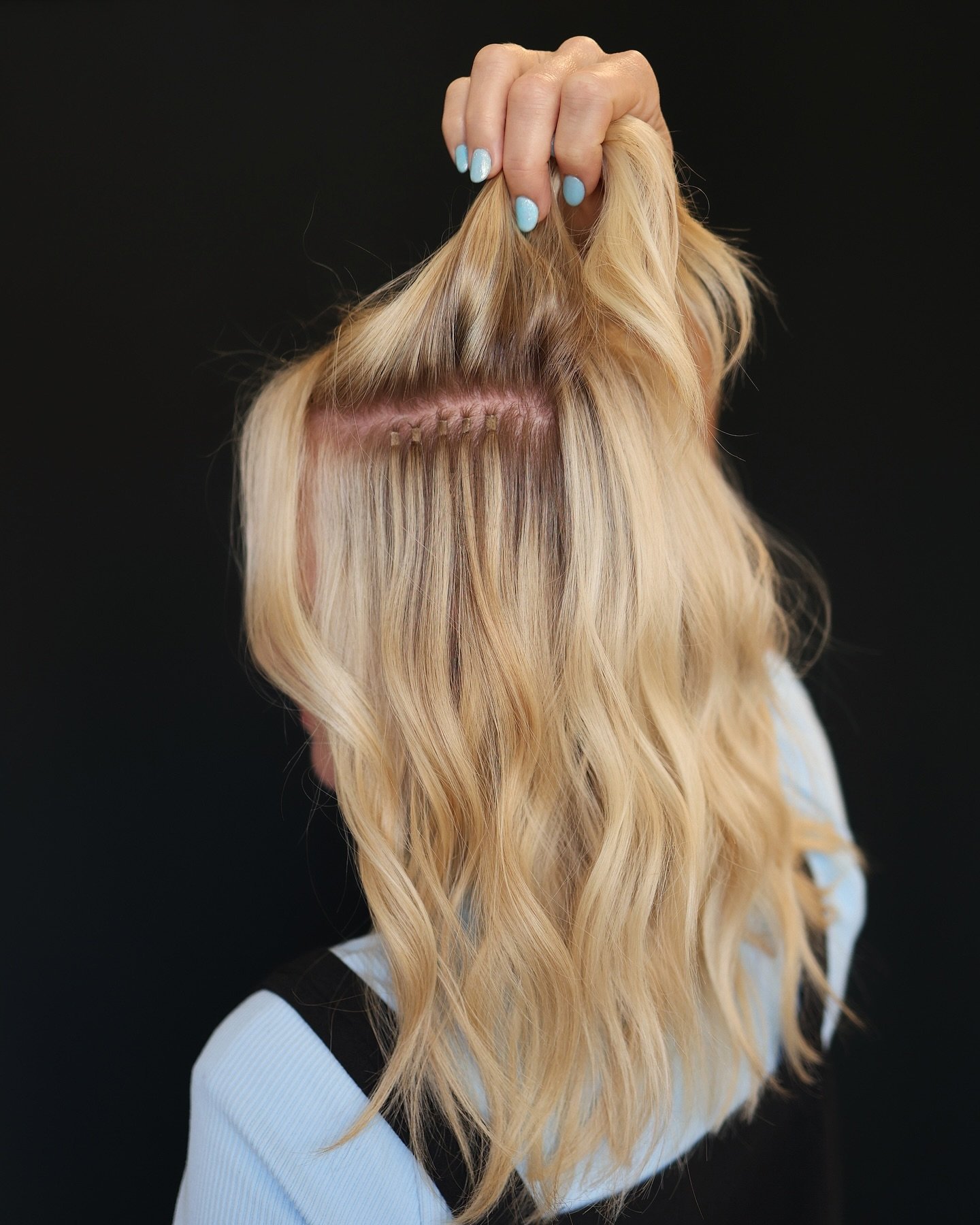 Do extensions always mean length?

No ma&rsquo;am! 🙅🏼&zwj;♀️

One of my favorite install methods is to use extensions to fill sparse areas, usually in the front of the hair where we have trouble growing hair fast enough to offset the damage of wind
