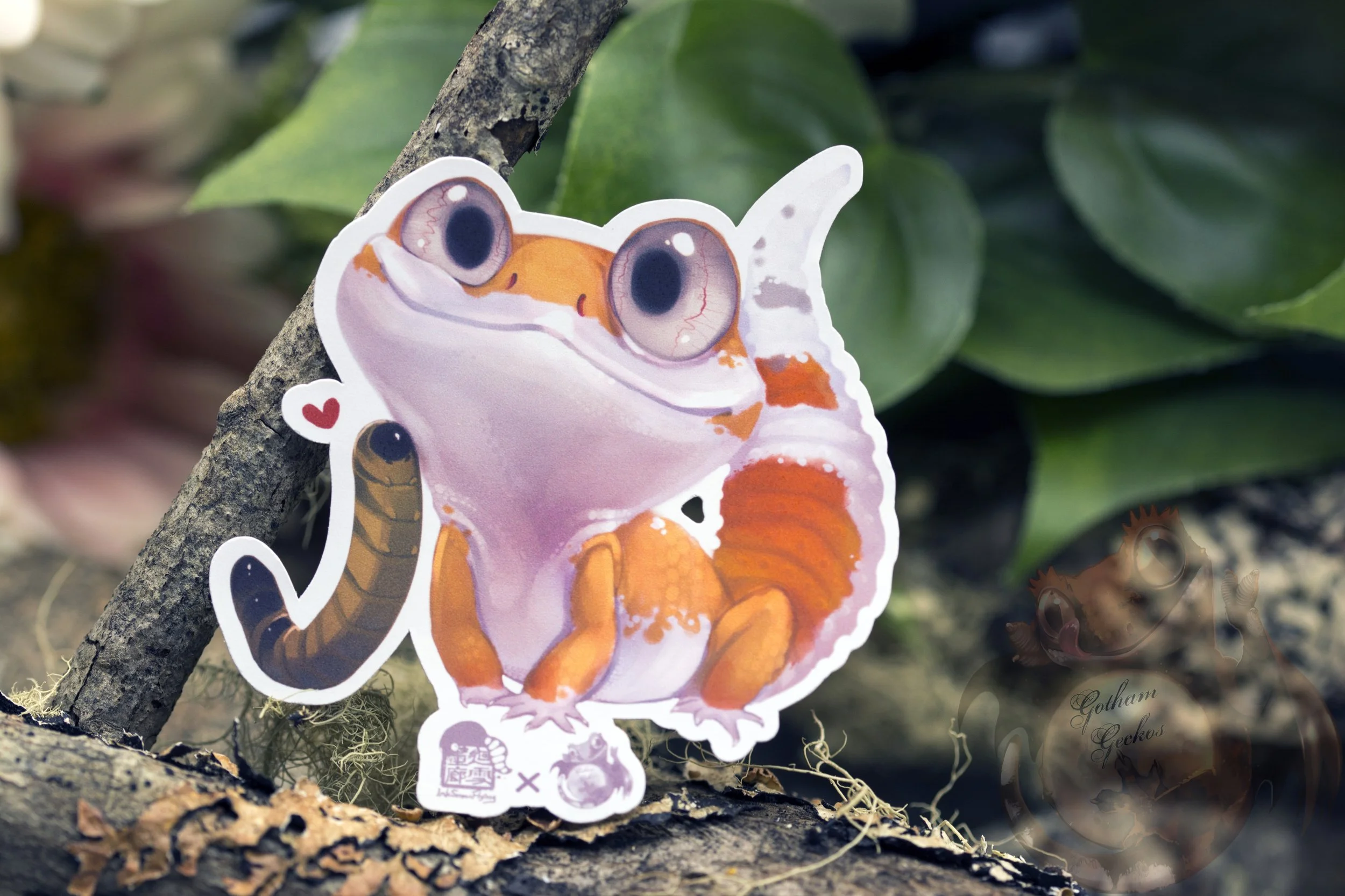 Sunglow Leopard Gecko Planner Sticker