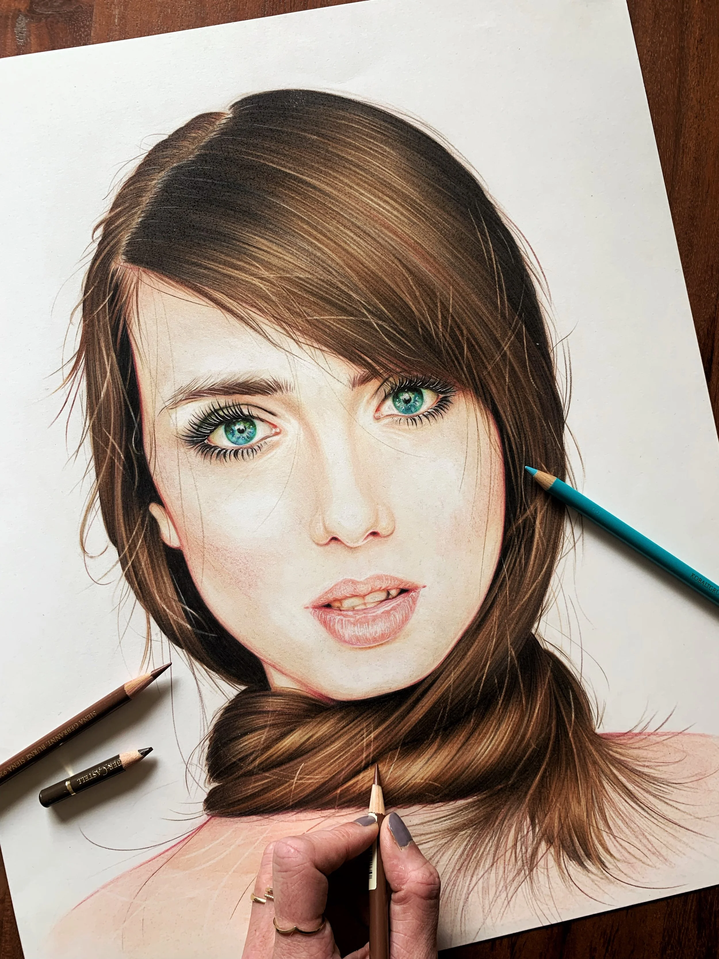 Tangled — Coloured pencil on paper, 2016