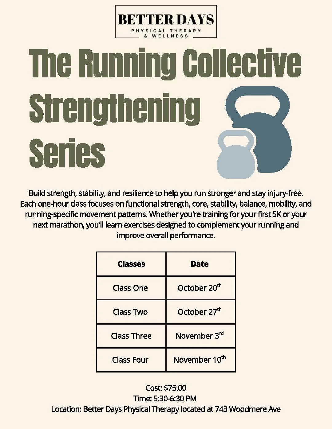 Running Collective: Strengthening Series - October 20th