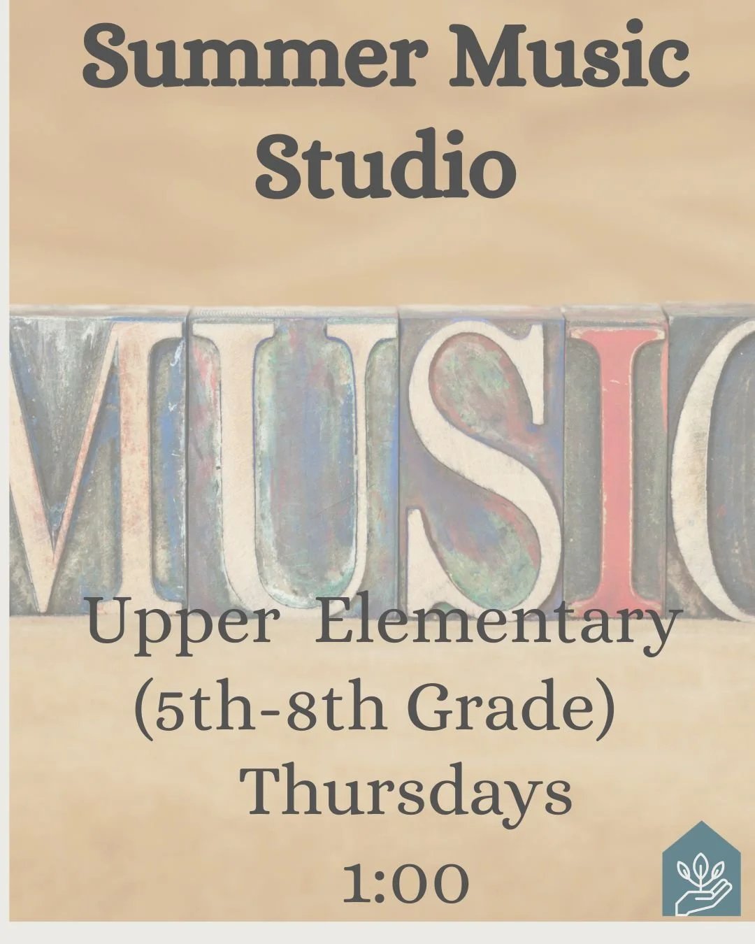 Music Studio- Upper Elementary (5th-8th Grade)  Summer Term